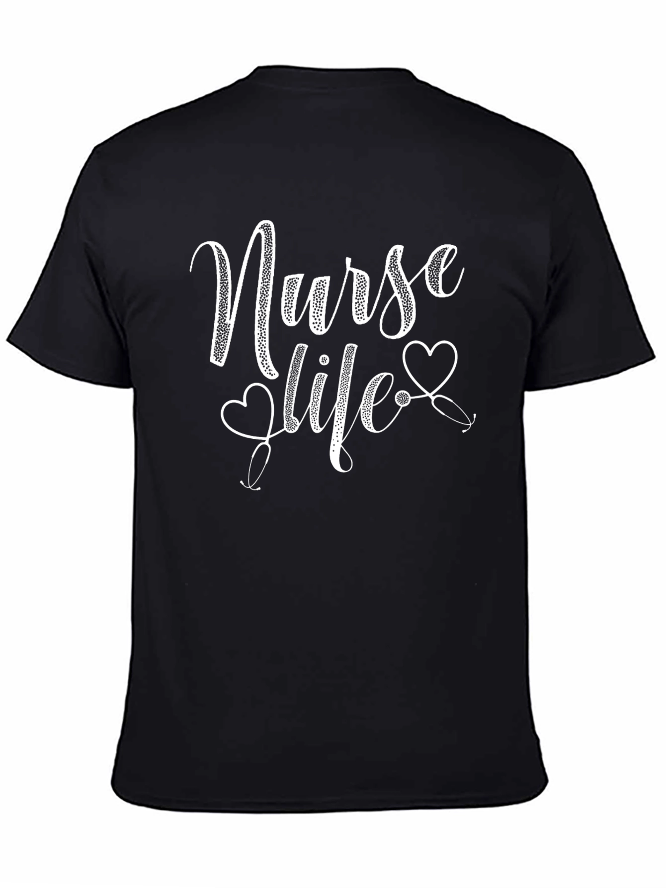 Nurse Life T-Shirt - Heart Stethoscope Design