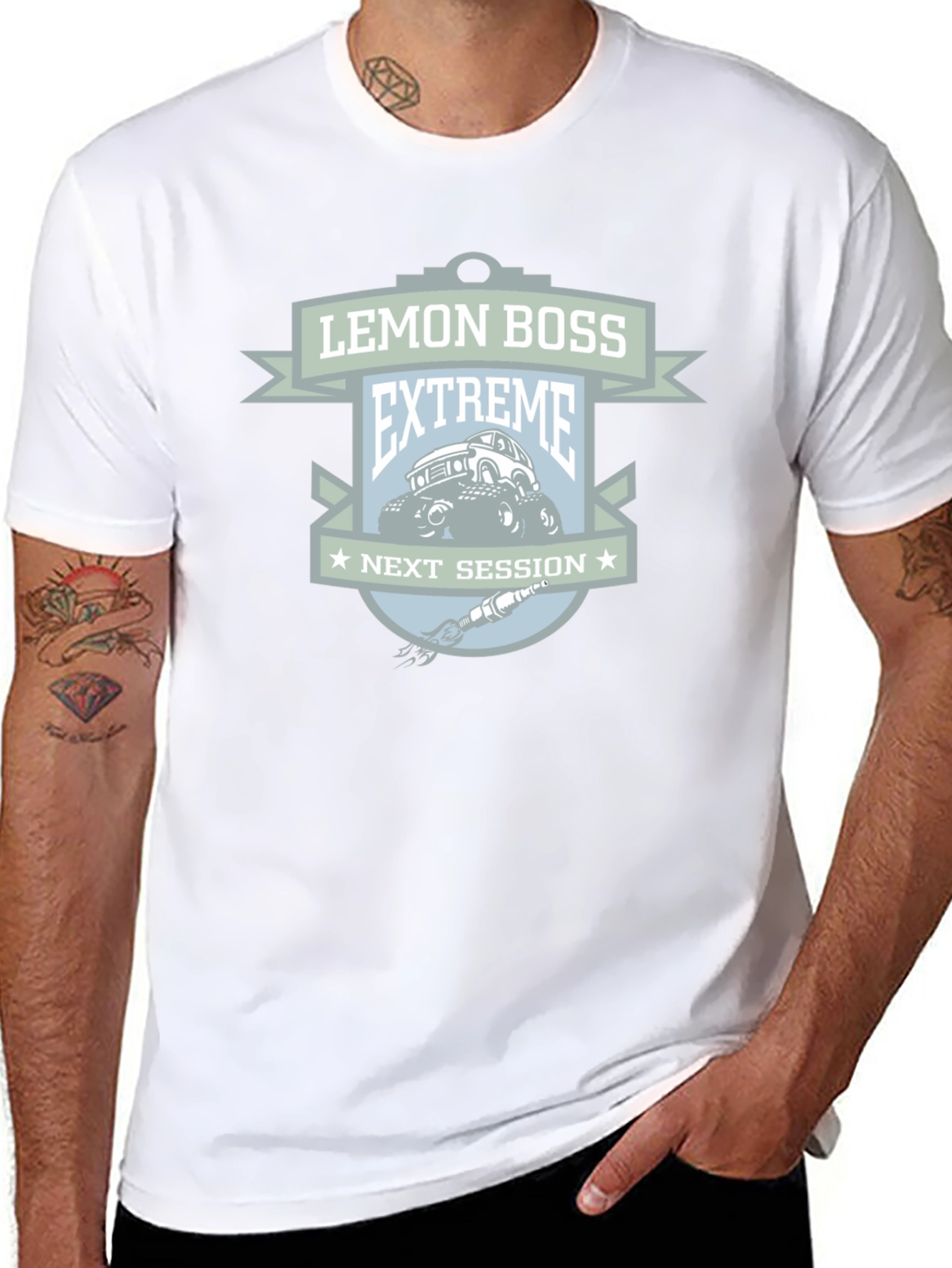 Lemon Boss Extreme Next Session Black Graphic T-Shirt