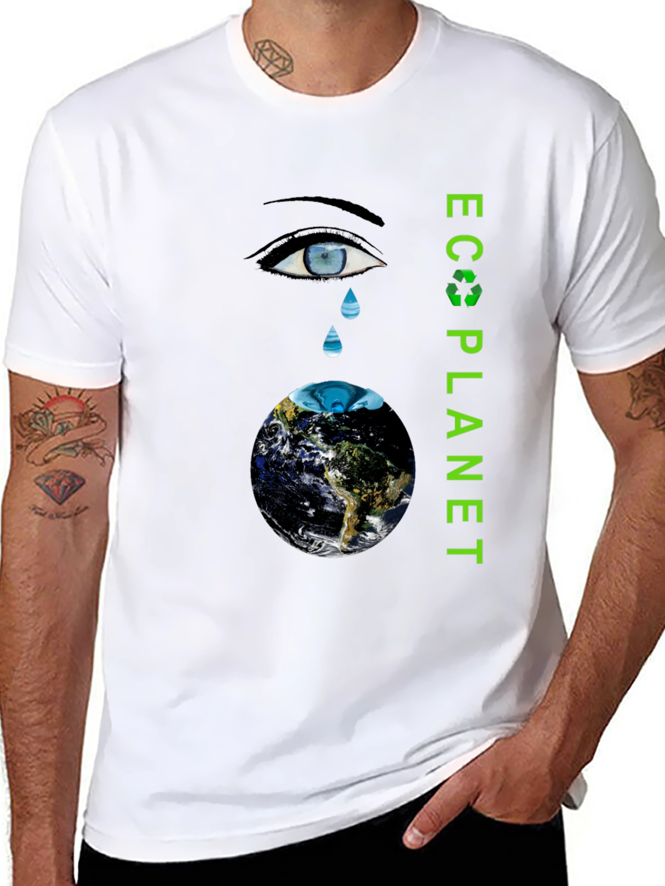 Eco Planet Graphic T-Shirt - Save Earth