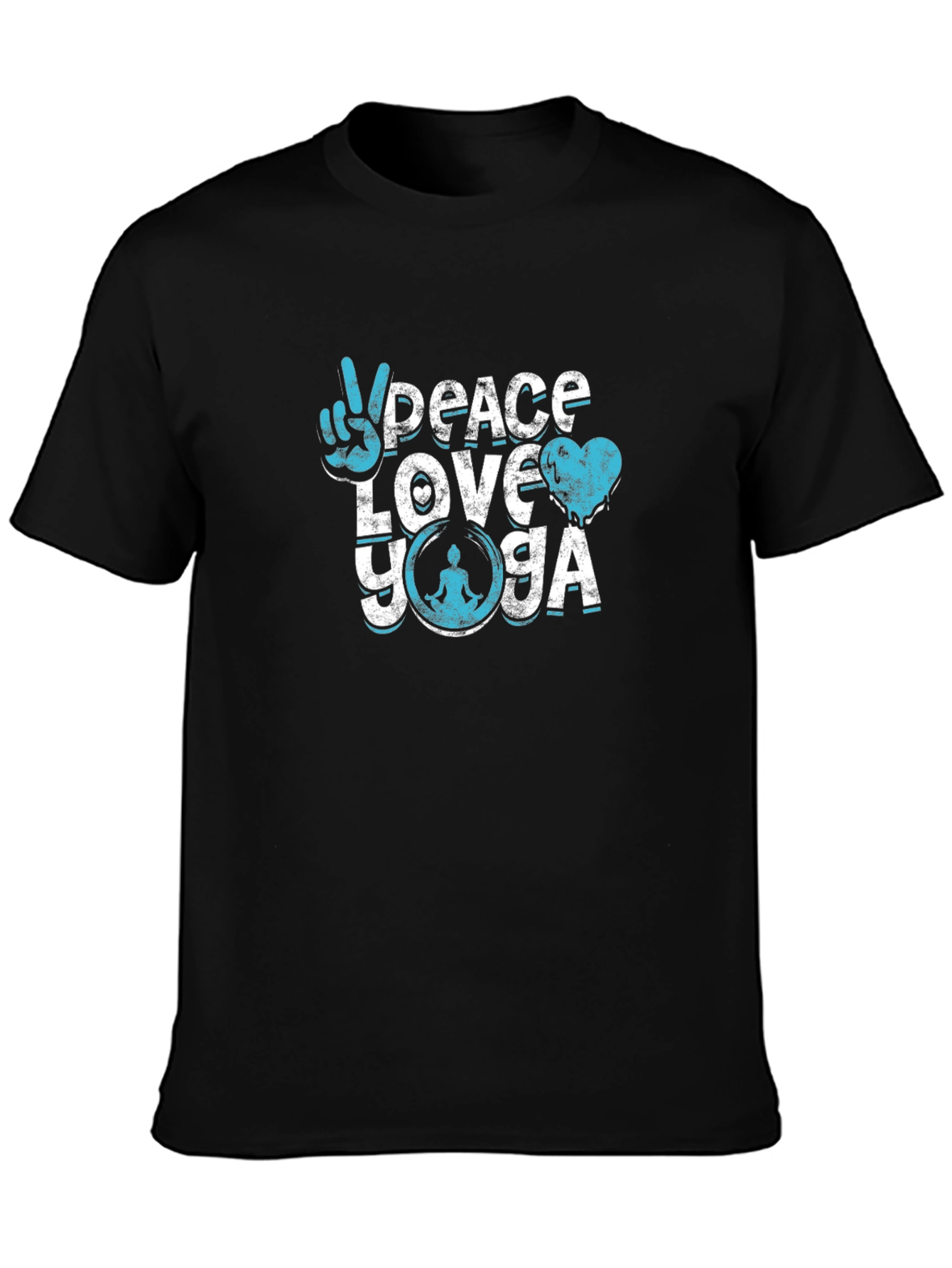 Peace Love Yoga Graphic T-Shirt