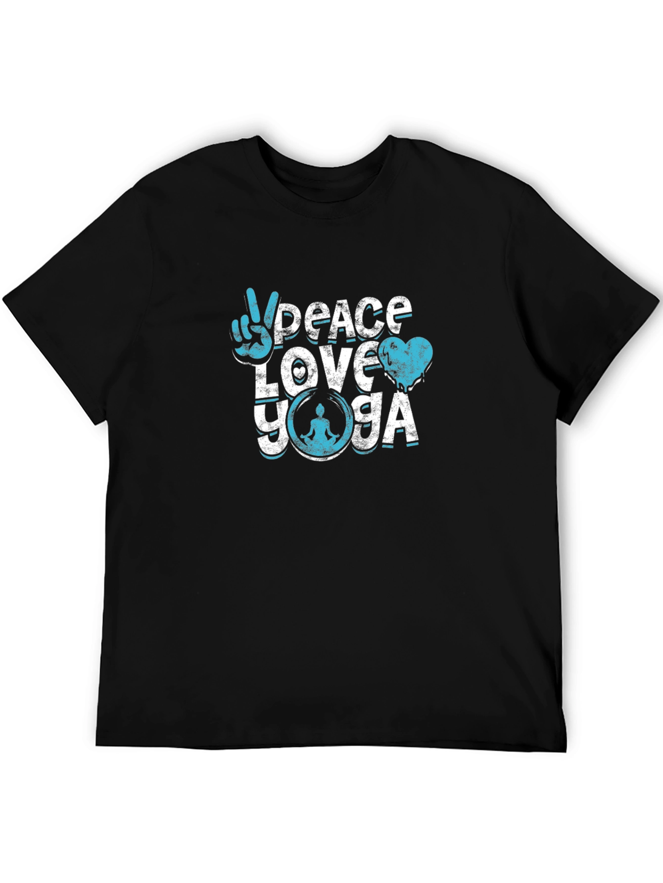 Peace Love Yoga Graphic T-Shirt