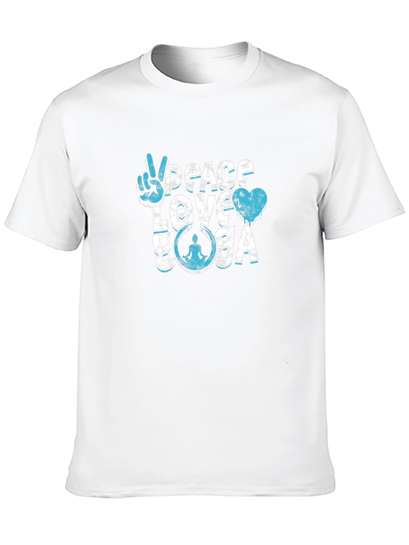 Peace Love Yoga Graphic T-Shirt