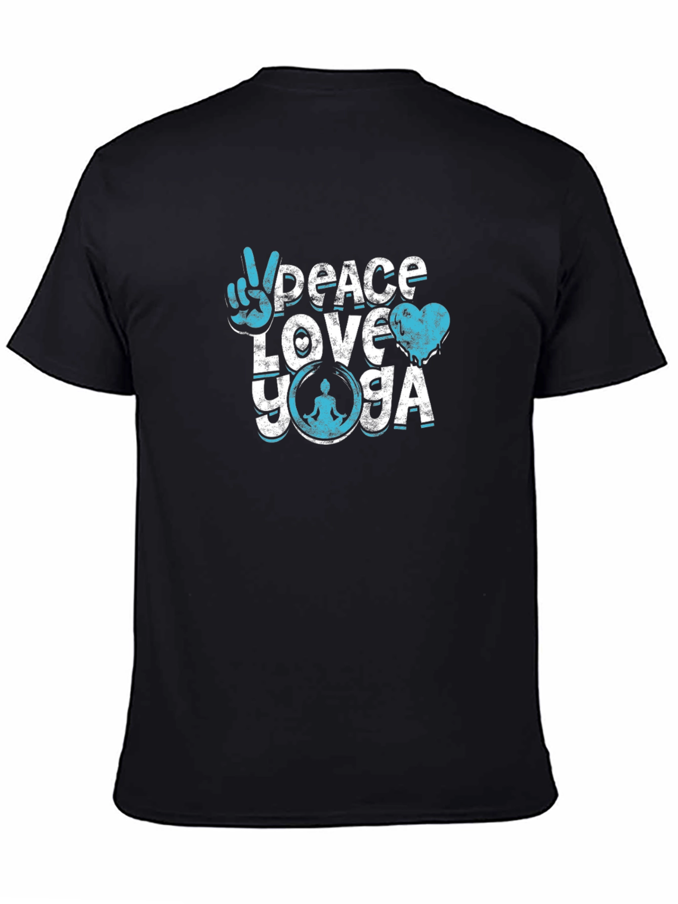 Peace Love Yoga Graphic T-Shirt