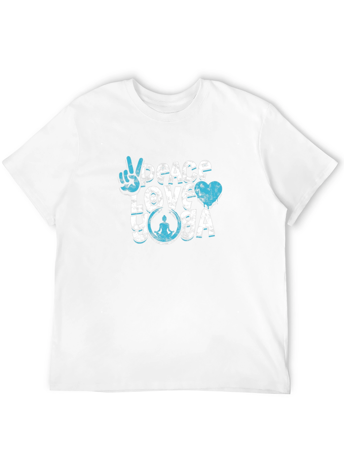 Peace Love Yoga Graphic T-Shirt