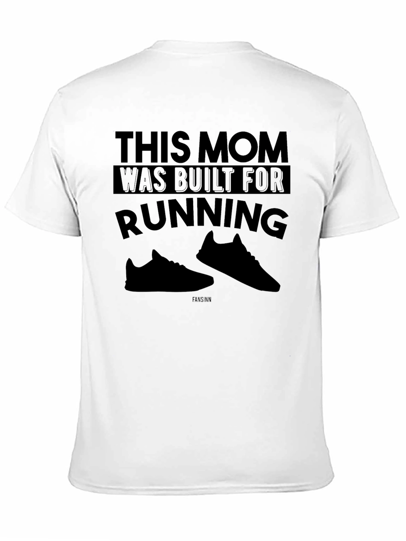 This Mom Built for Running Black T-Shirt