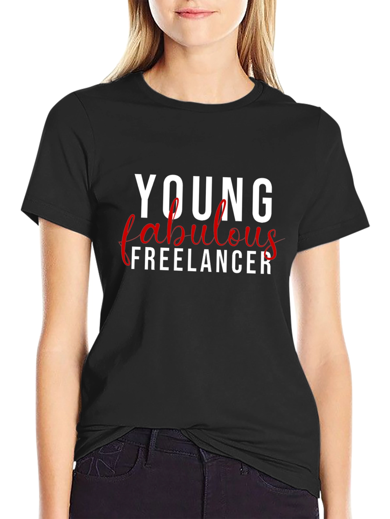 Young Fabulous Freelancer Black T-Shirt