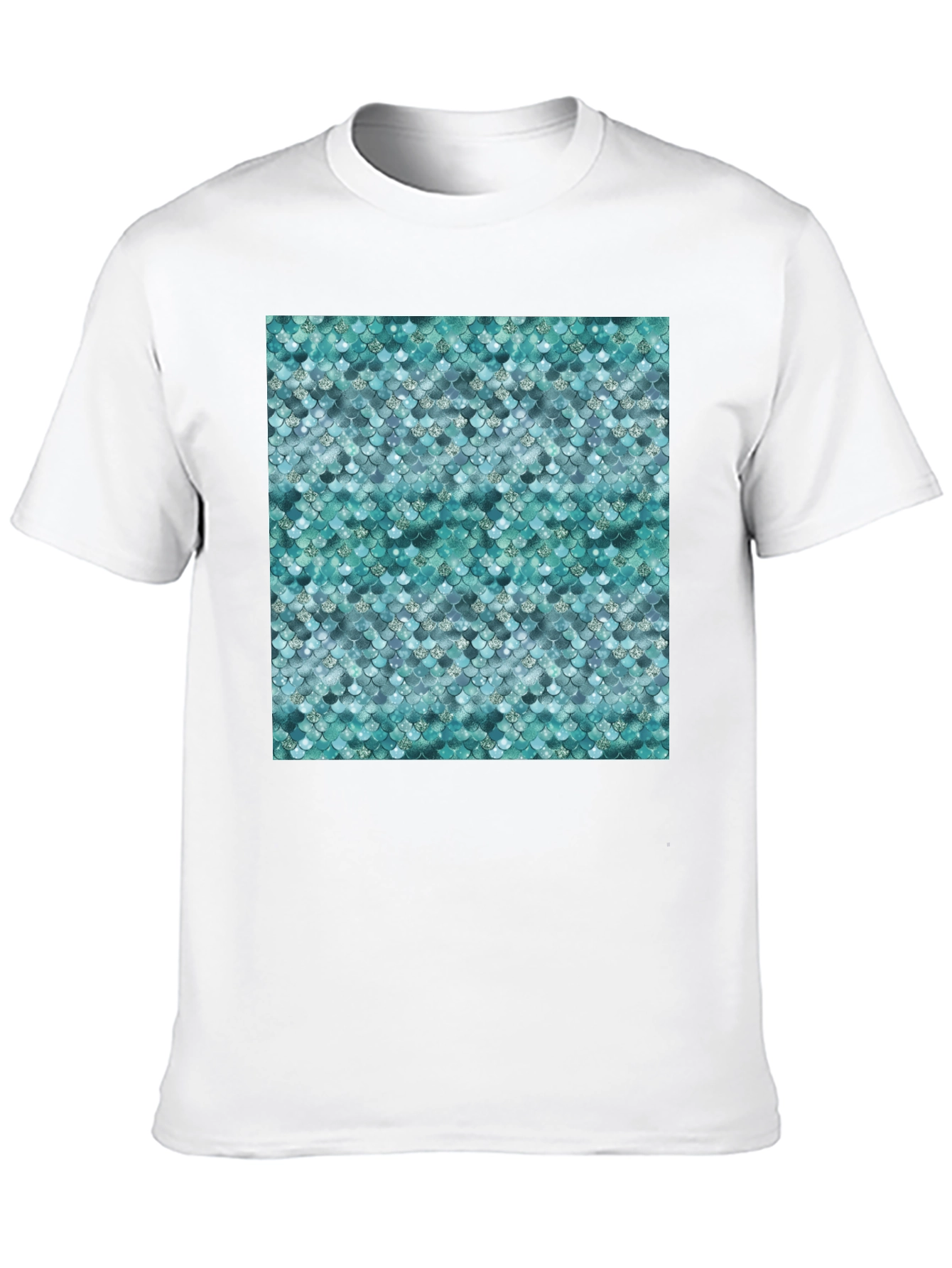 Scales Pattern T-Shirt - Trendy Graphic Tee