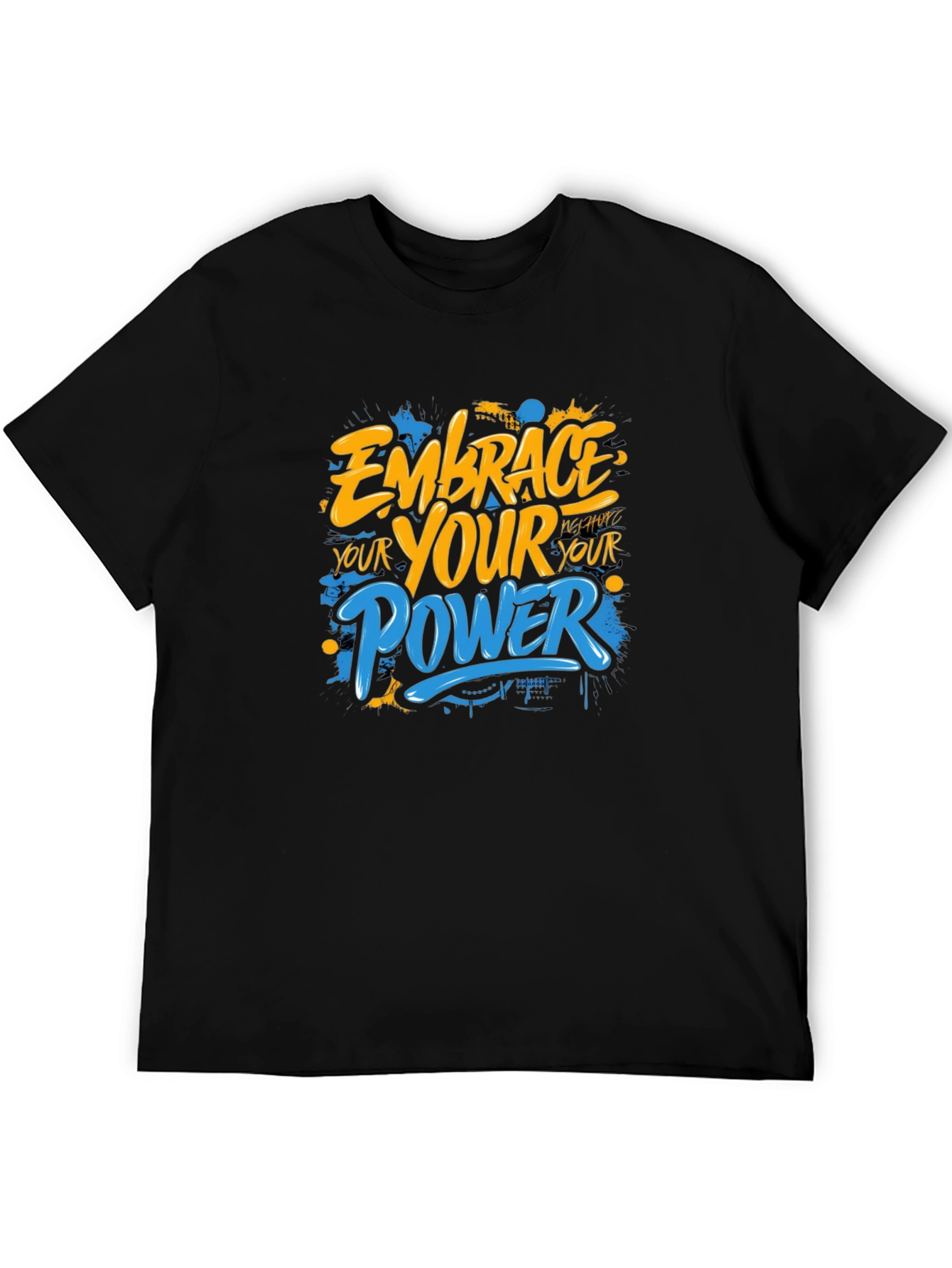 Embrace Your Power Graphic Black T-Shirt