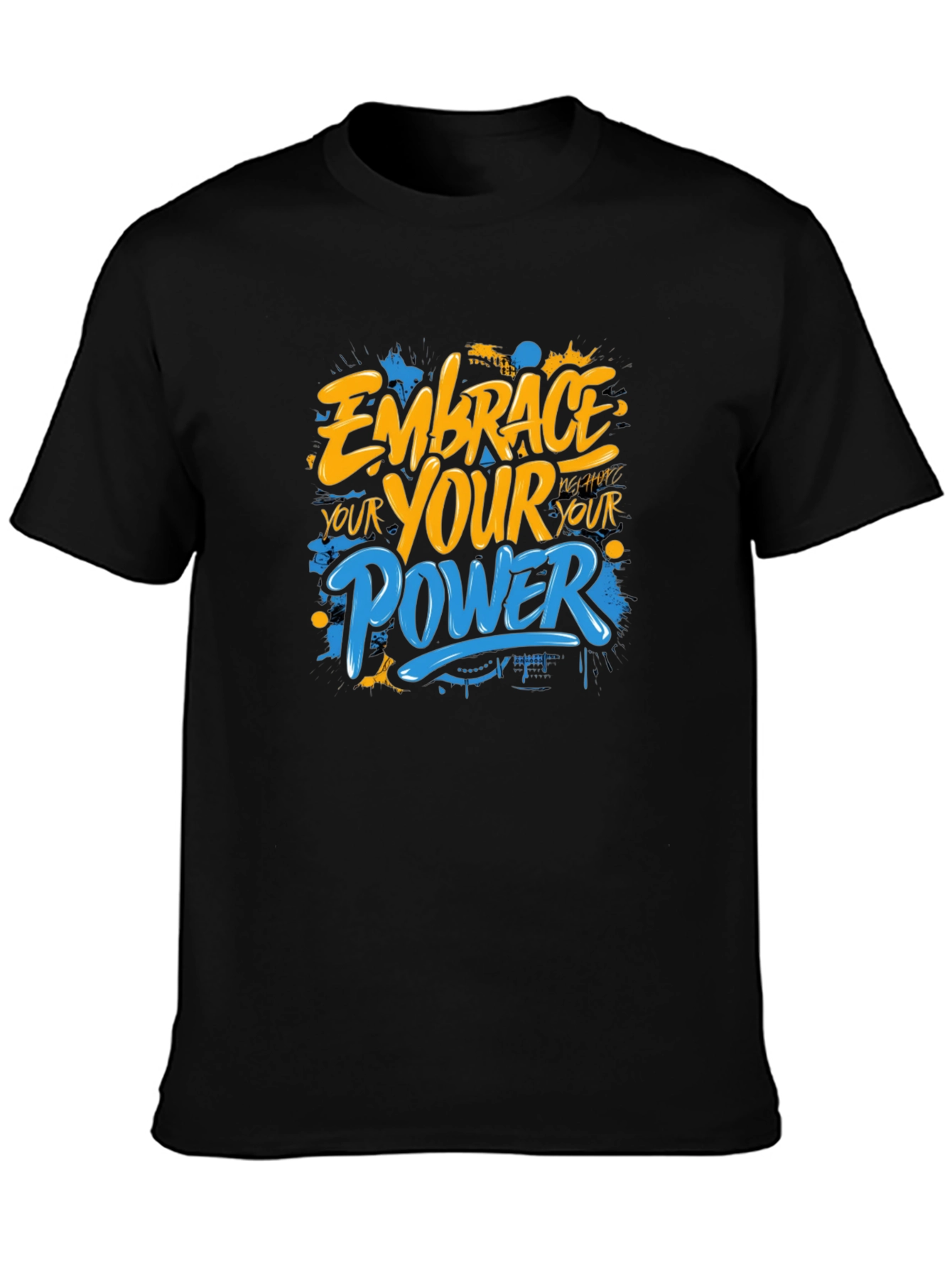 Embrace Your Power Graphic Black T-Shirt