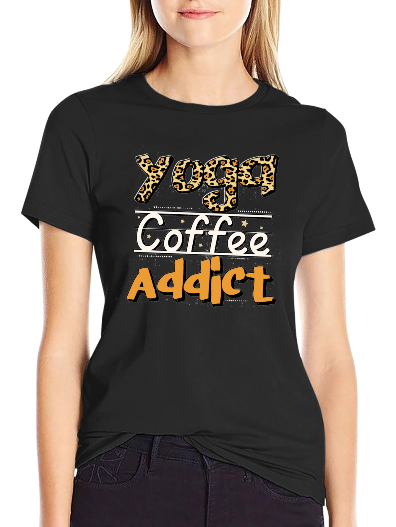 Yoga Coffee Addict Graphic Tee - Unisex