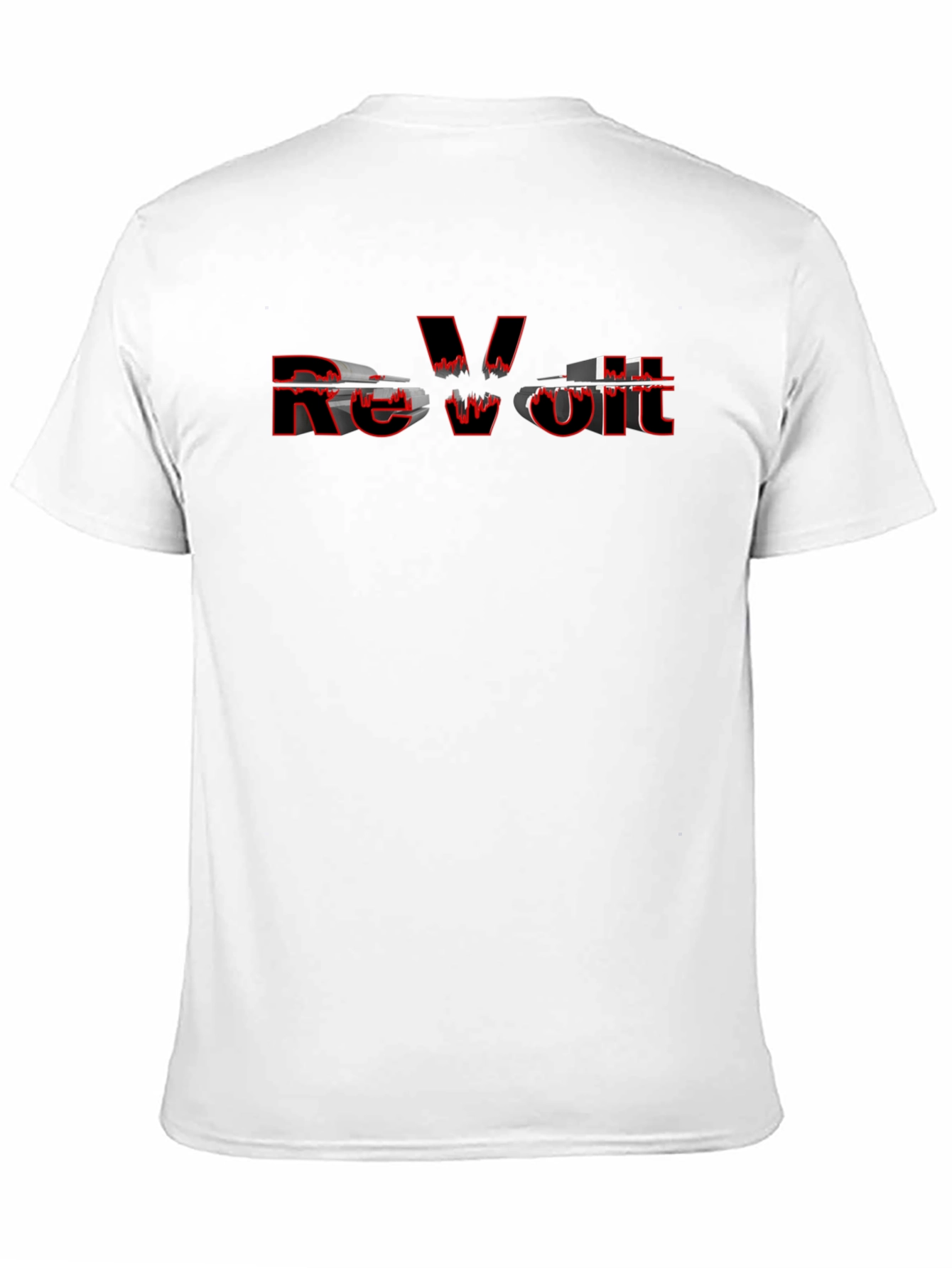 Revolt Graphic Print Black T-Shirt