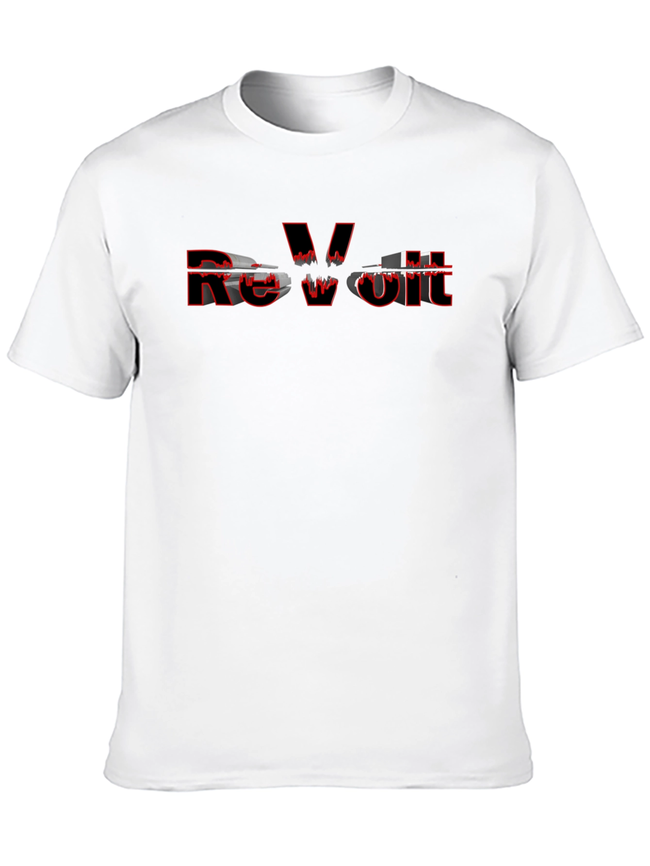 Revolt Graphic Print Black T-Shirt
