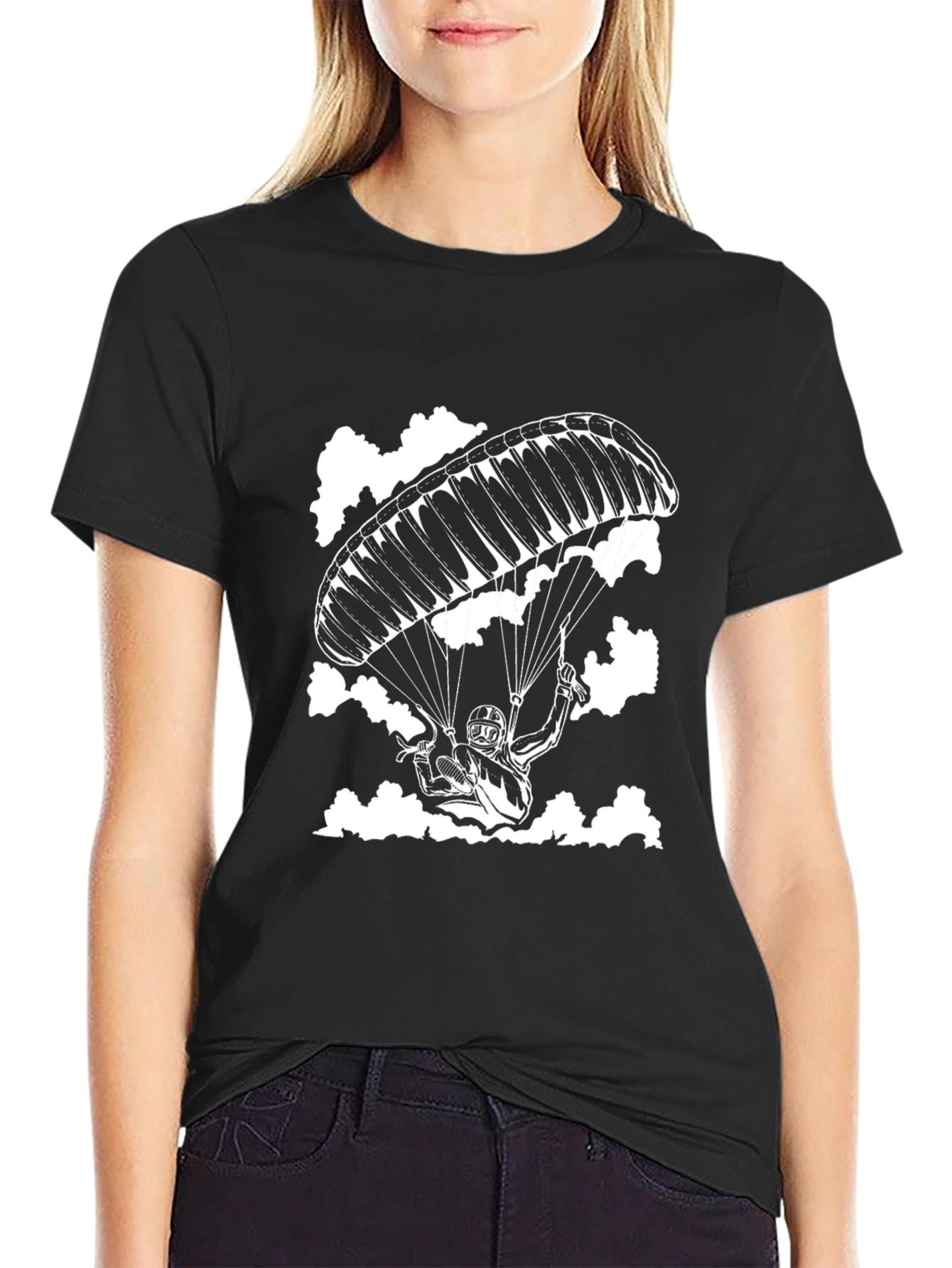 Paragliding Graphic Tee - Sky Adventure Shirt