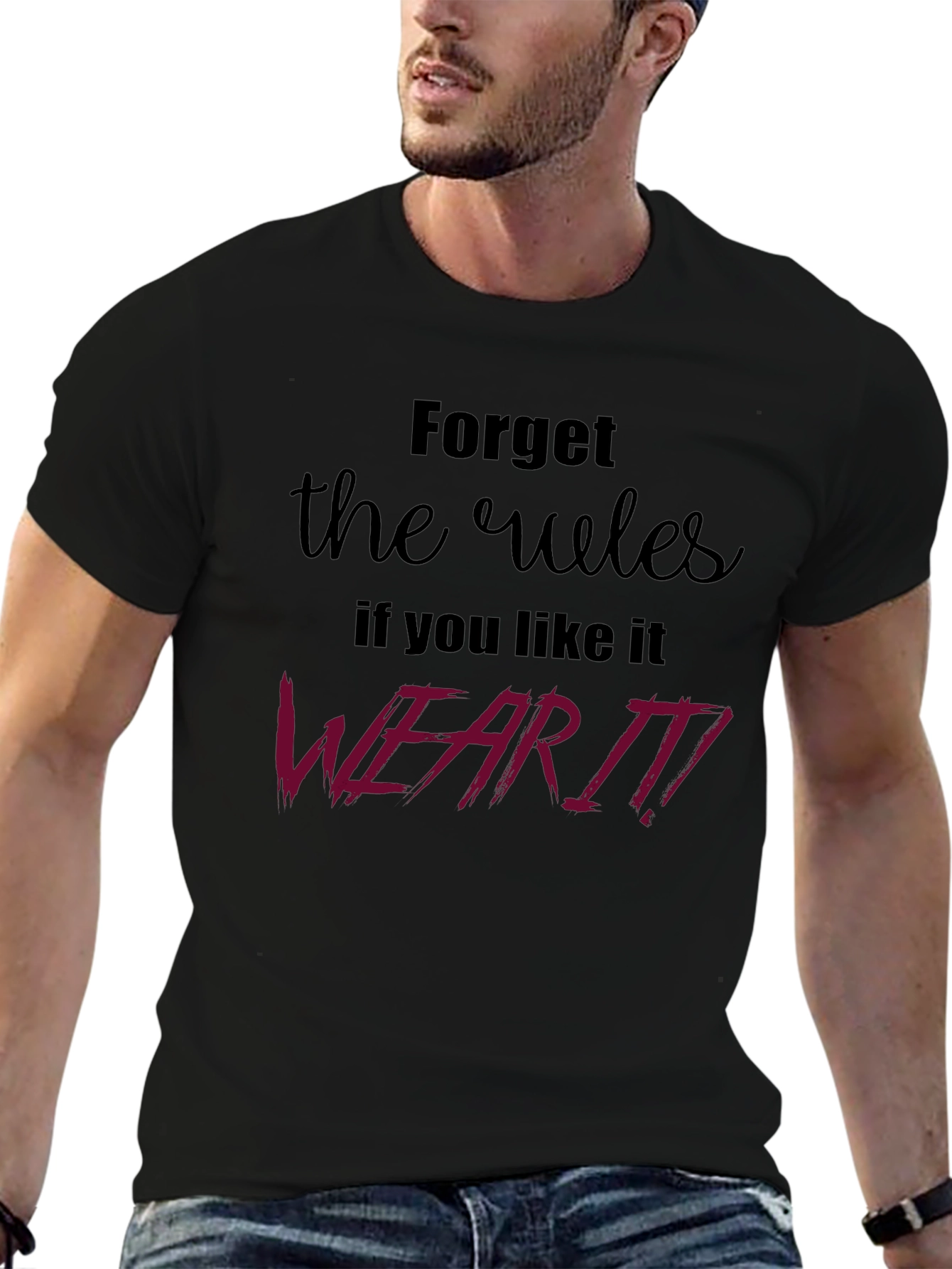 Rebel Rules Graphic Tee - Black