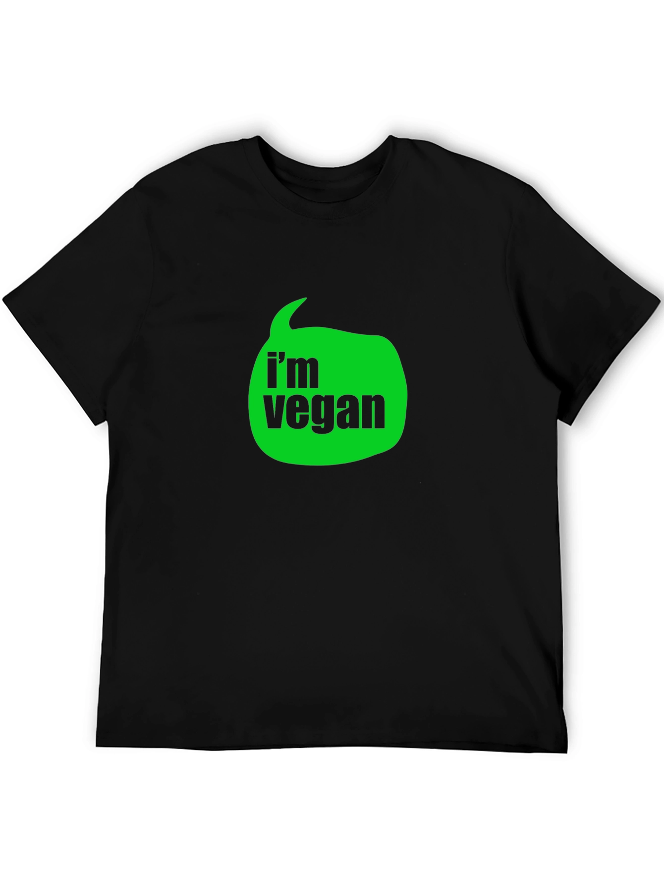 Im Vegan T-Shirt - Black - Graphic Tee