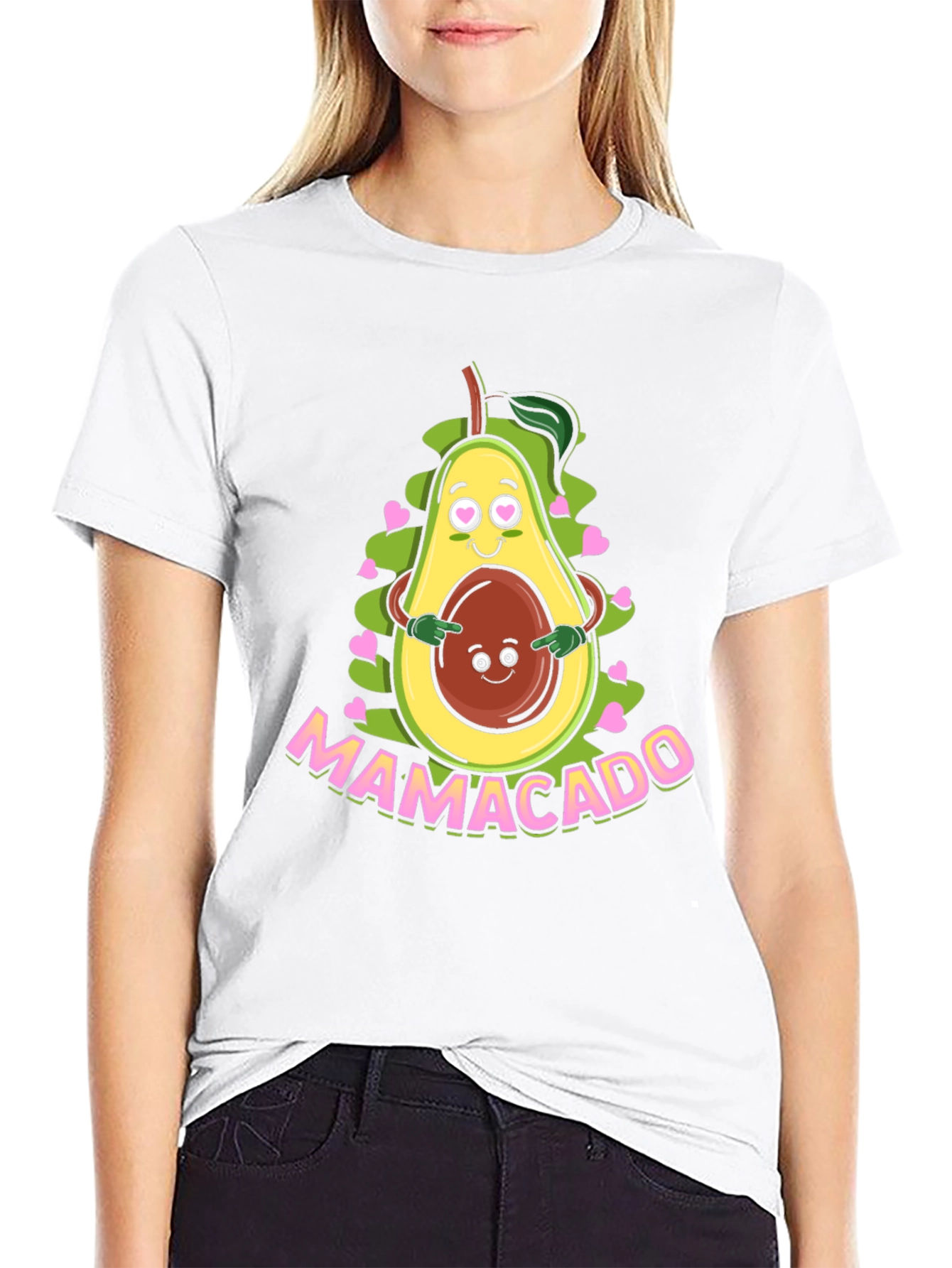 Mamacado Graphic T-Shirt - Cute Avocado Mom Tee