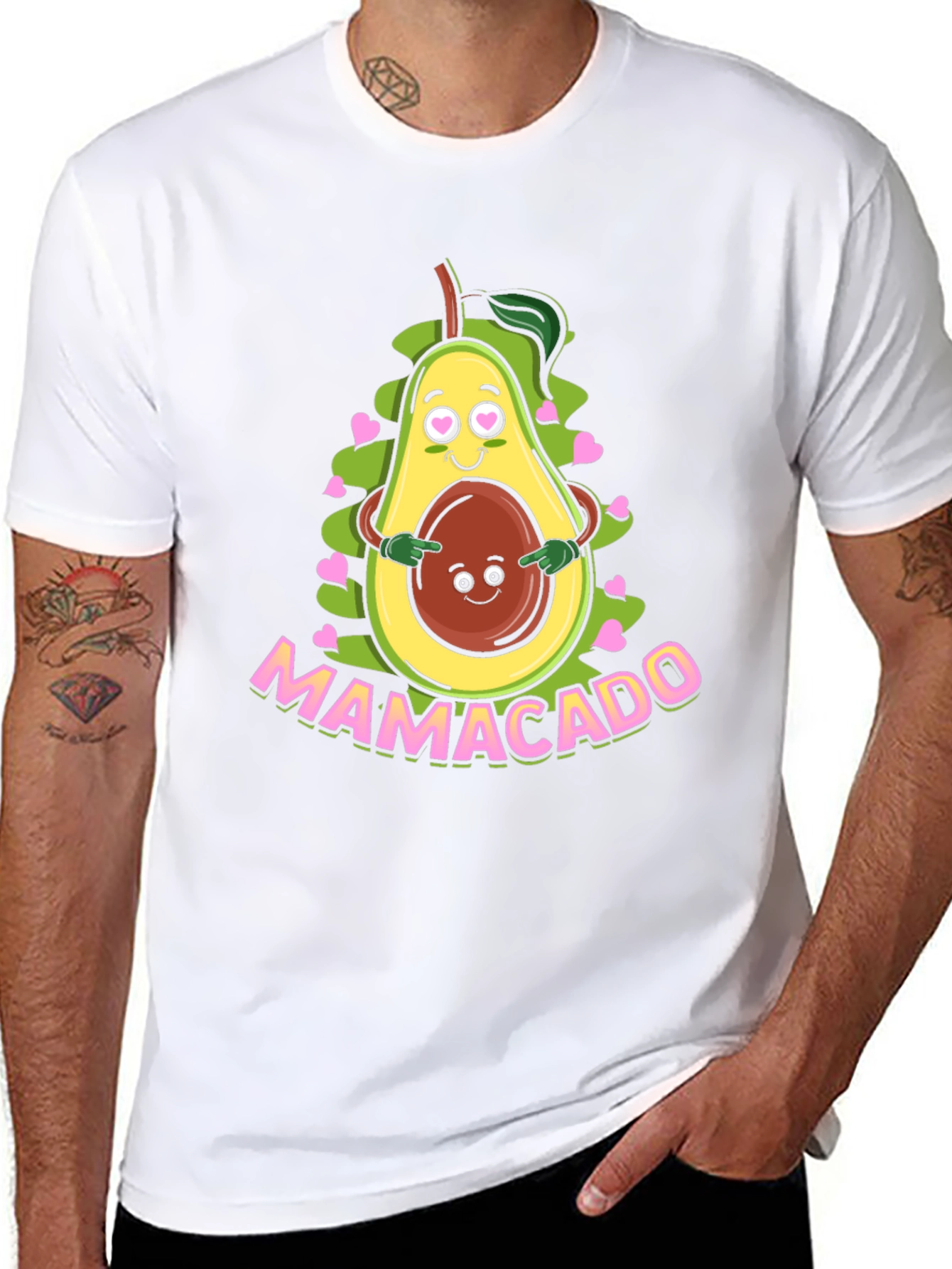 Mamacado Graphic T-Shirt - Cute Avocado Mom Tee