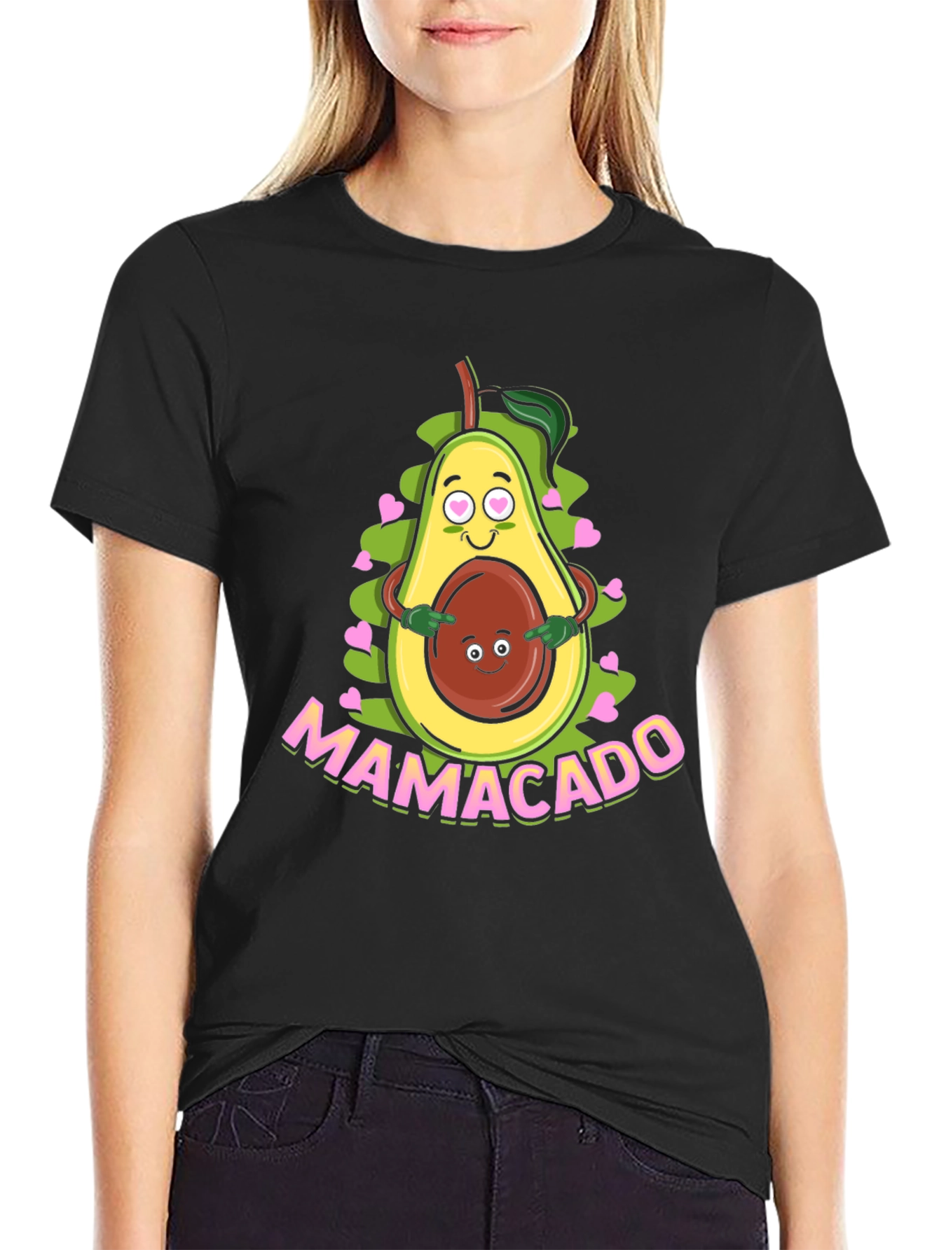 Mamacado Graphic T-Shirt - Cute Avocado Mom Tee
