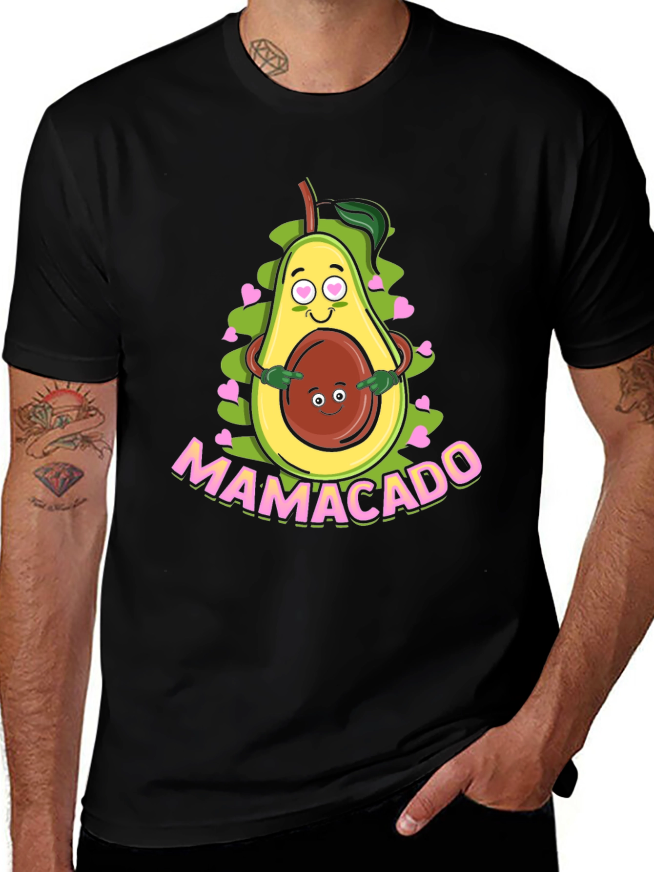 Mamacado Graphic T-Shirt - Cute Avocado Mom Tee