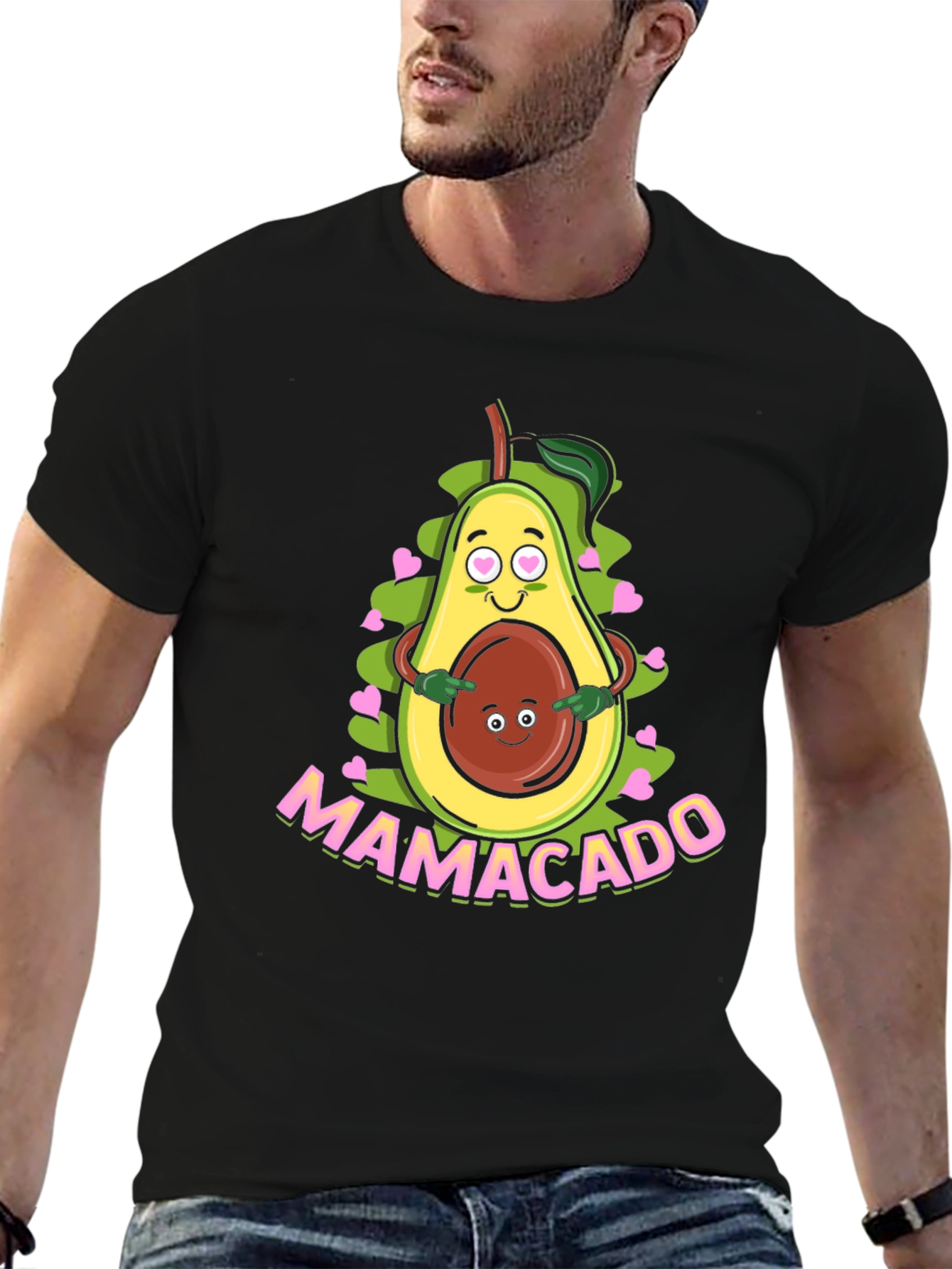 Mamacado Graphic T-Shirt - Cute Avocado Mom Tee