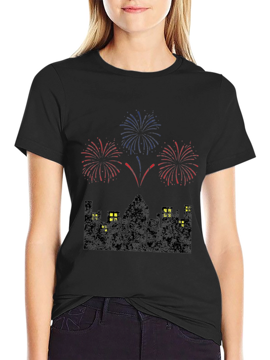 Cthulhu Fireworks Graphic Tee - Black