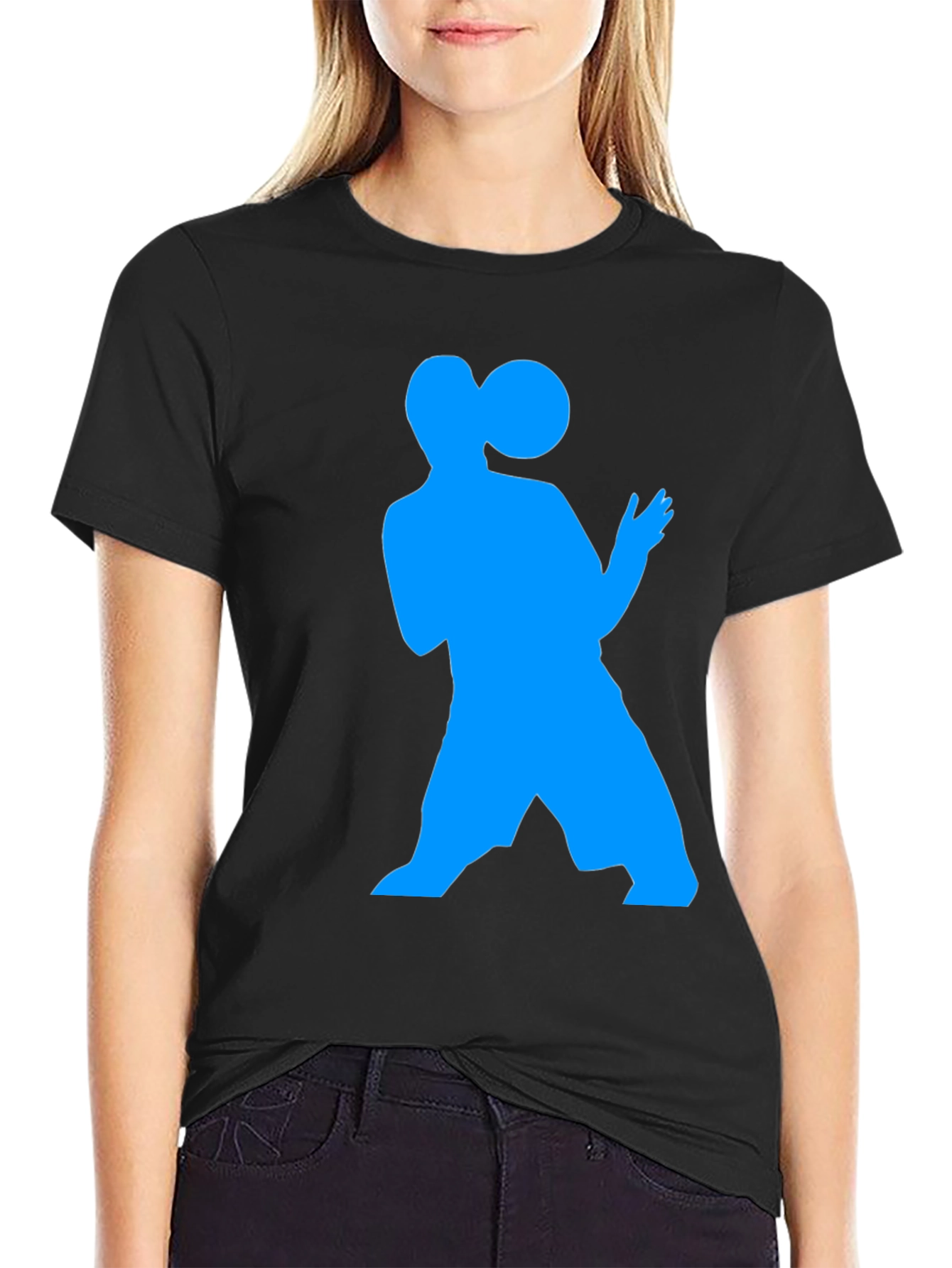 Silhouette Graphic Black T-Shirt