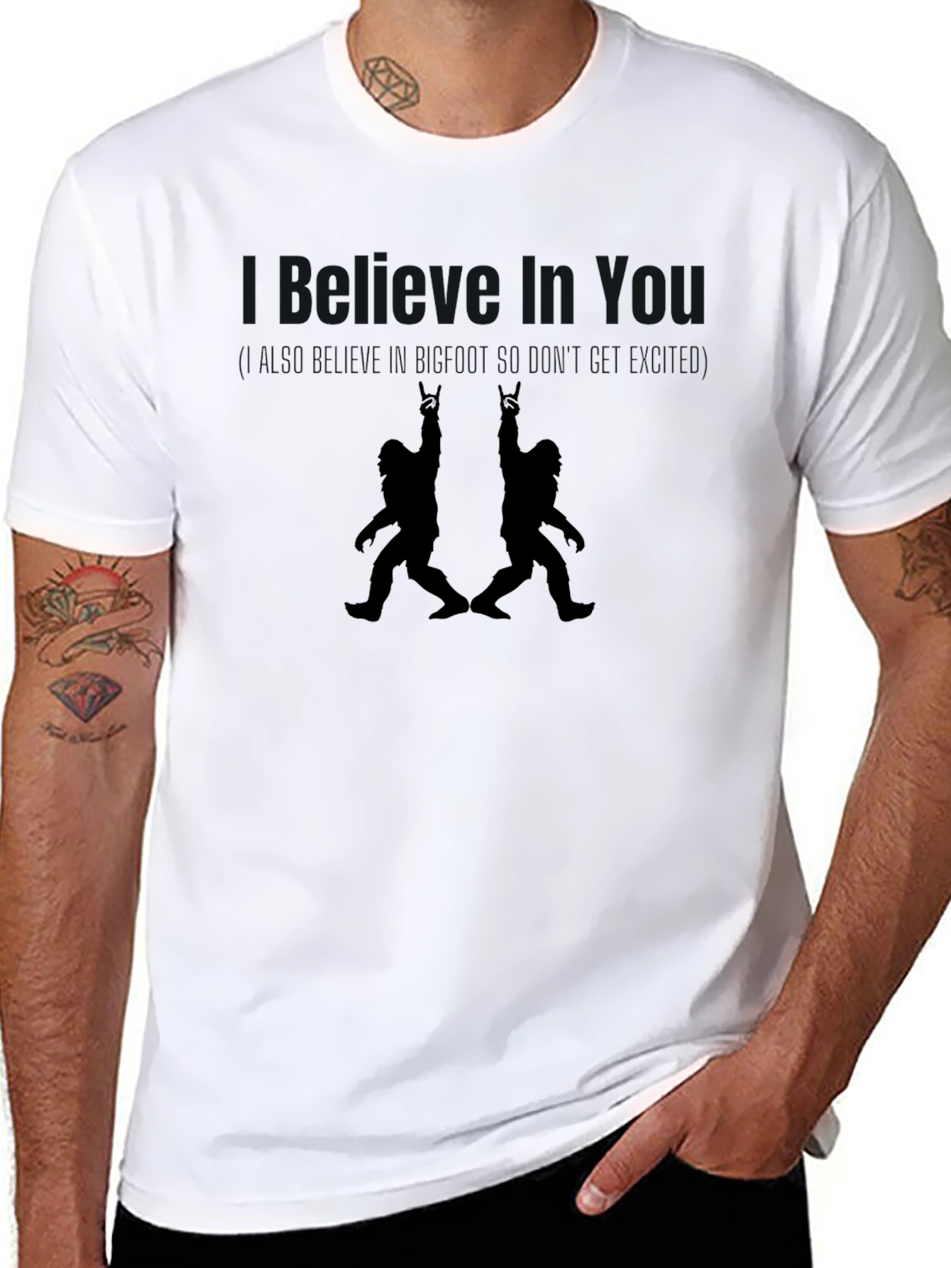 Believe in You Bigfoot Graphic T-Shirt