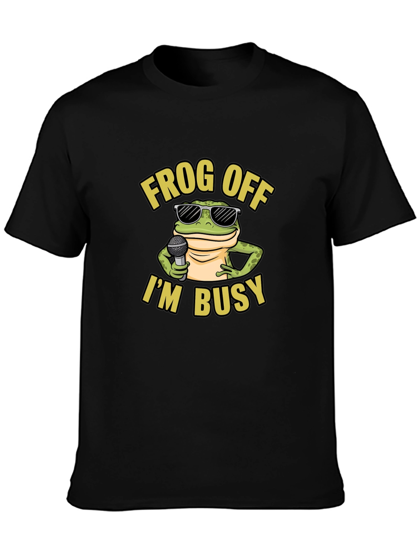 Frog Off Im Busy Graphic T-Shirt