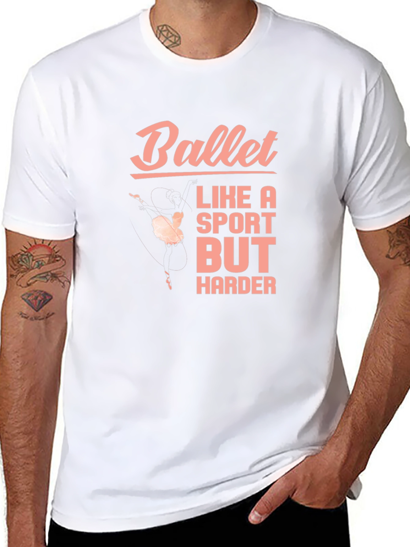Ballet Like a Sport But Harder Black T-Shirt