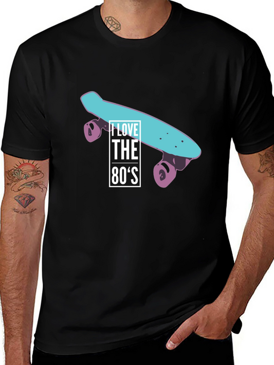 I Love the 80s Skateboard Graphic T-Shirt