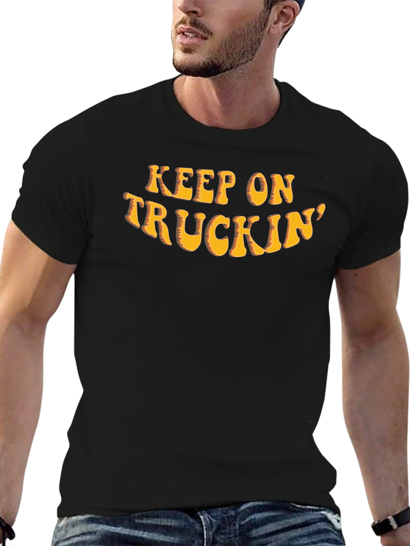 Keep On Truckin Graphic Tee - Retro Style