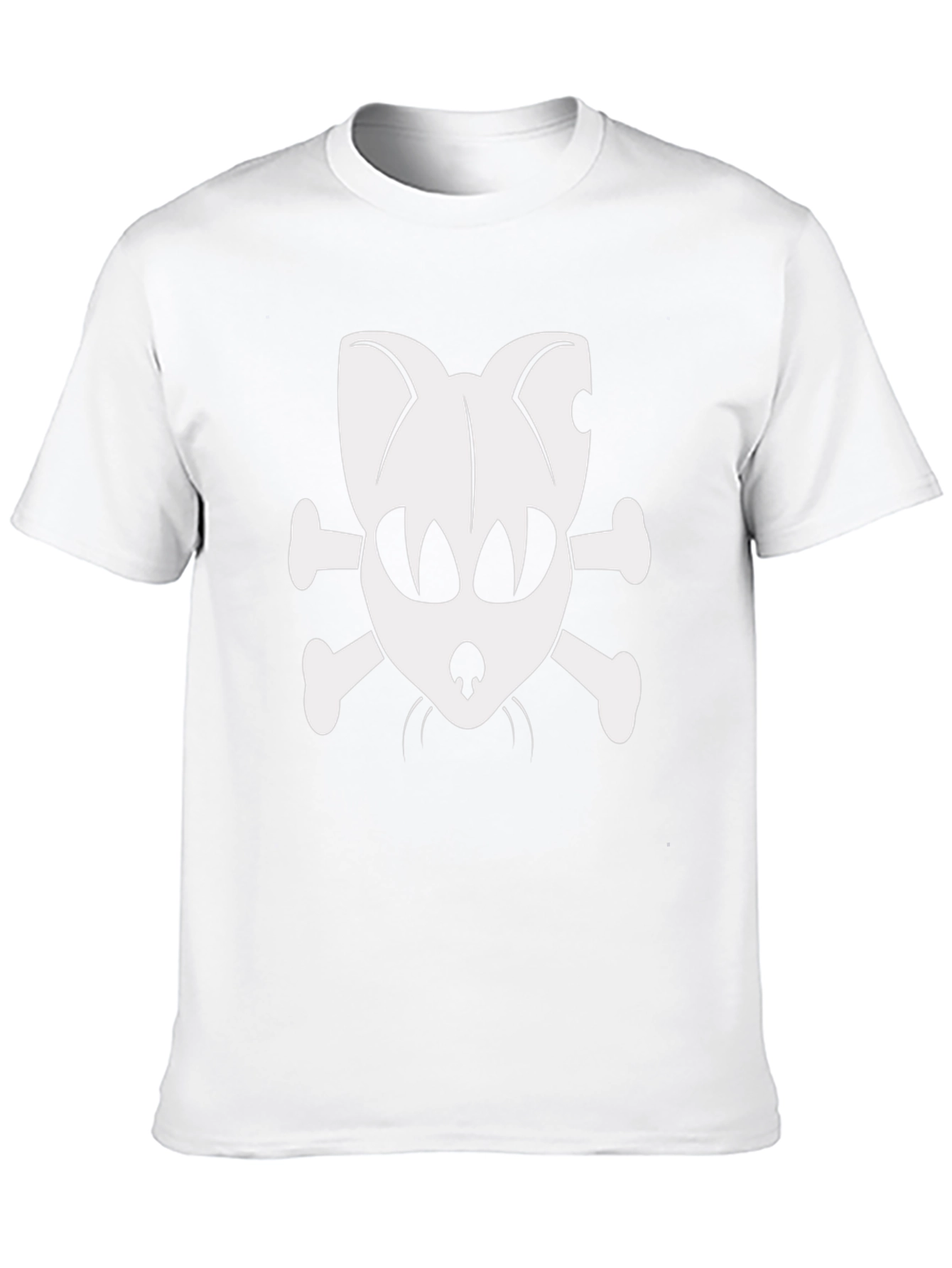 Skull Cat & Crossbones Black T-Shirt