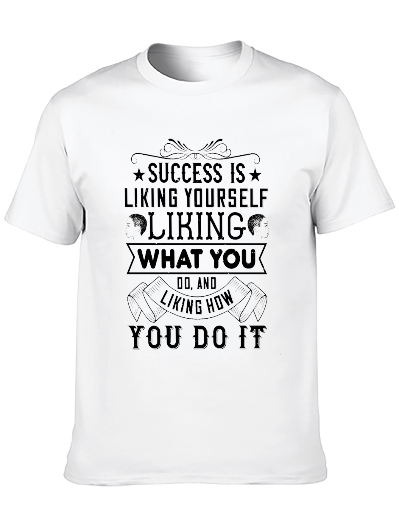 Success Quote Graphic Print Tee