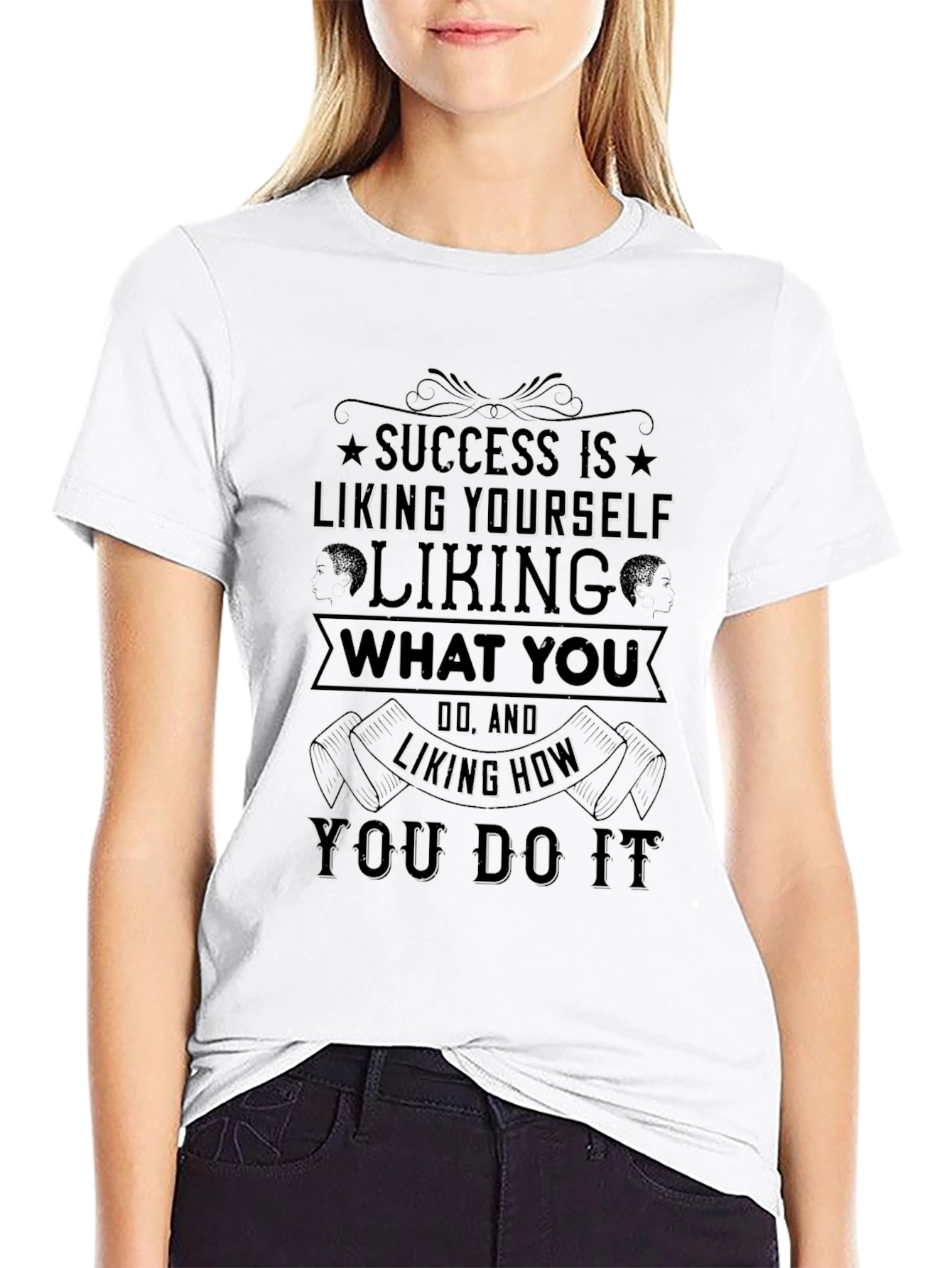 Success Quote Graphic Print Tee