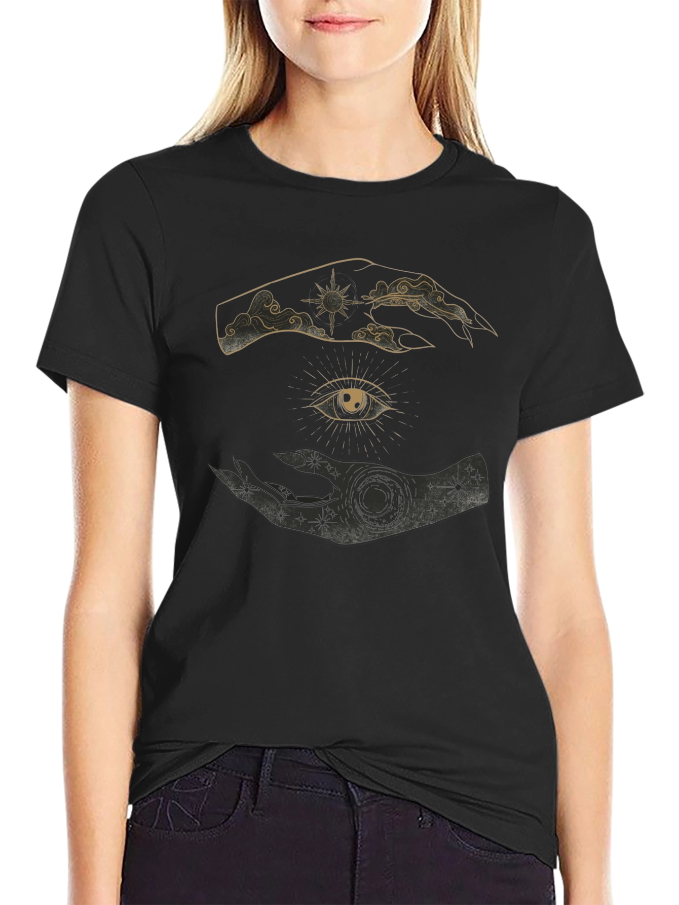 Mystic Eye Graphic Tee - Unisex Black T-Shirt