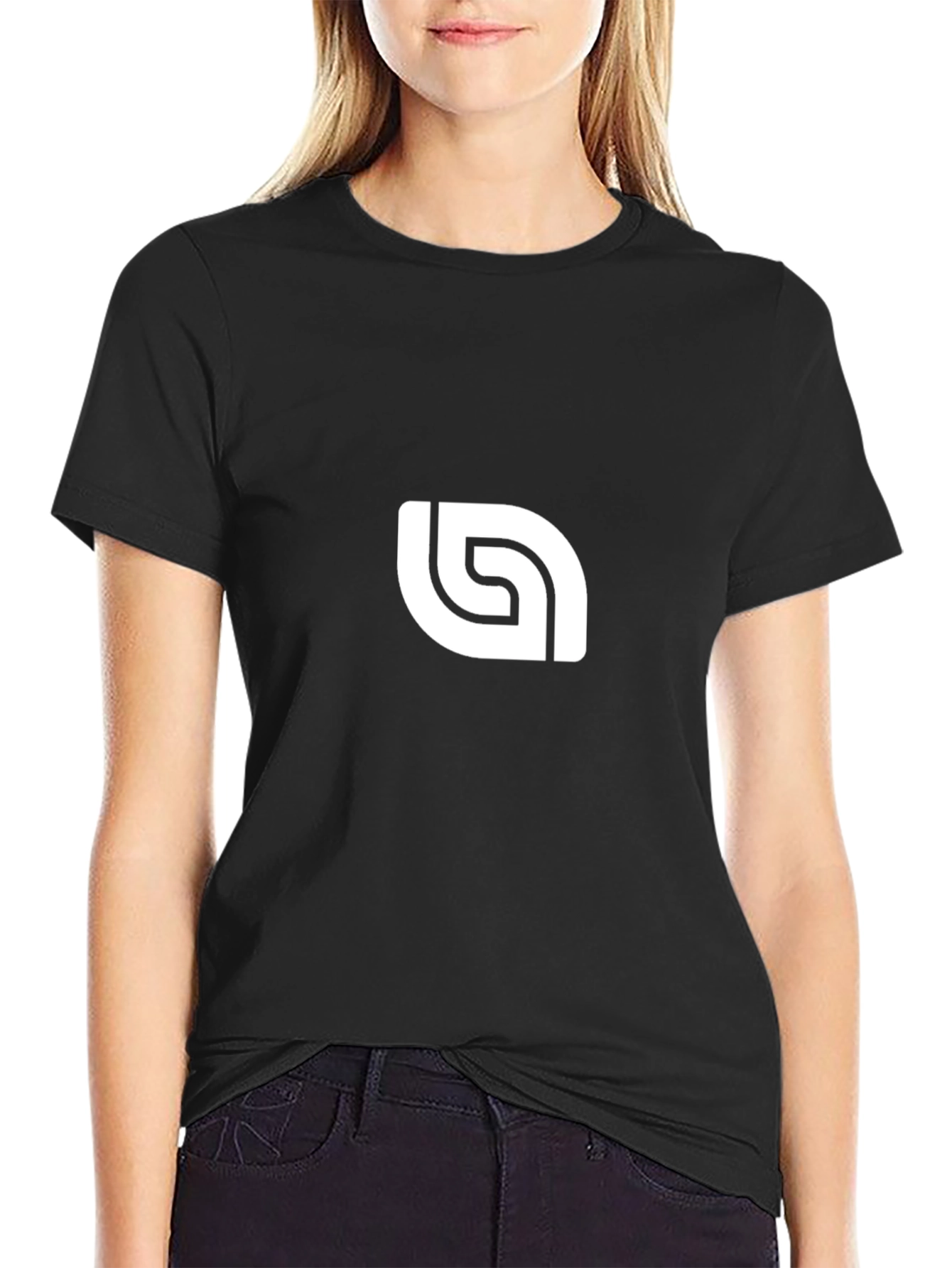 Modern Logo Black T-Shirt | Stylish Design