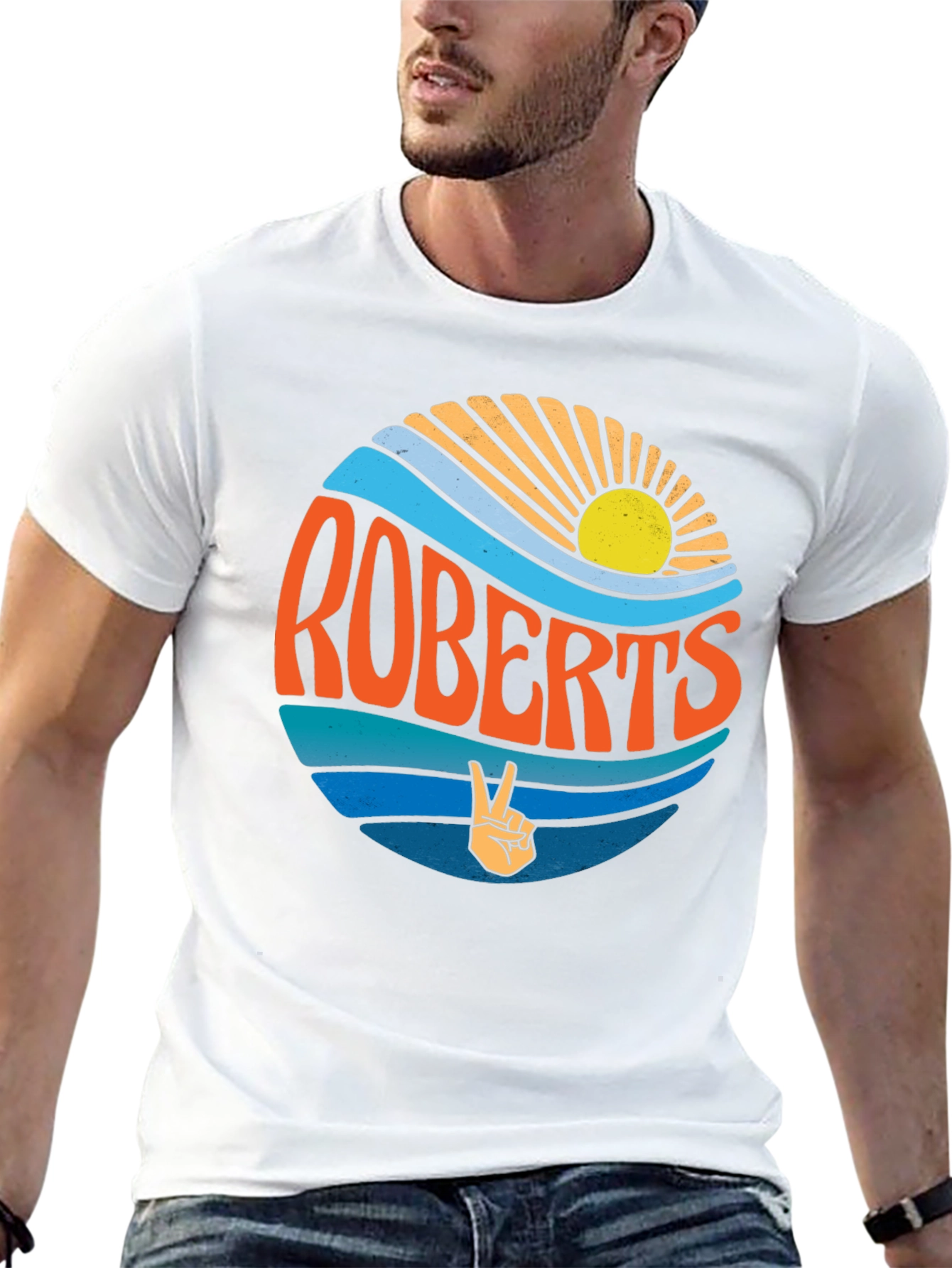 Retro Roberts T-Shirt - Peace & Sunshine