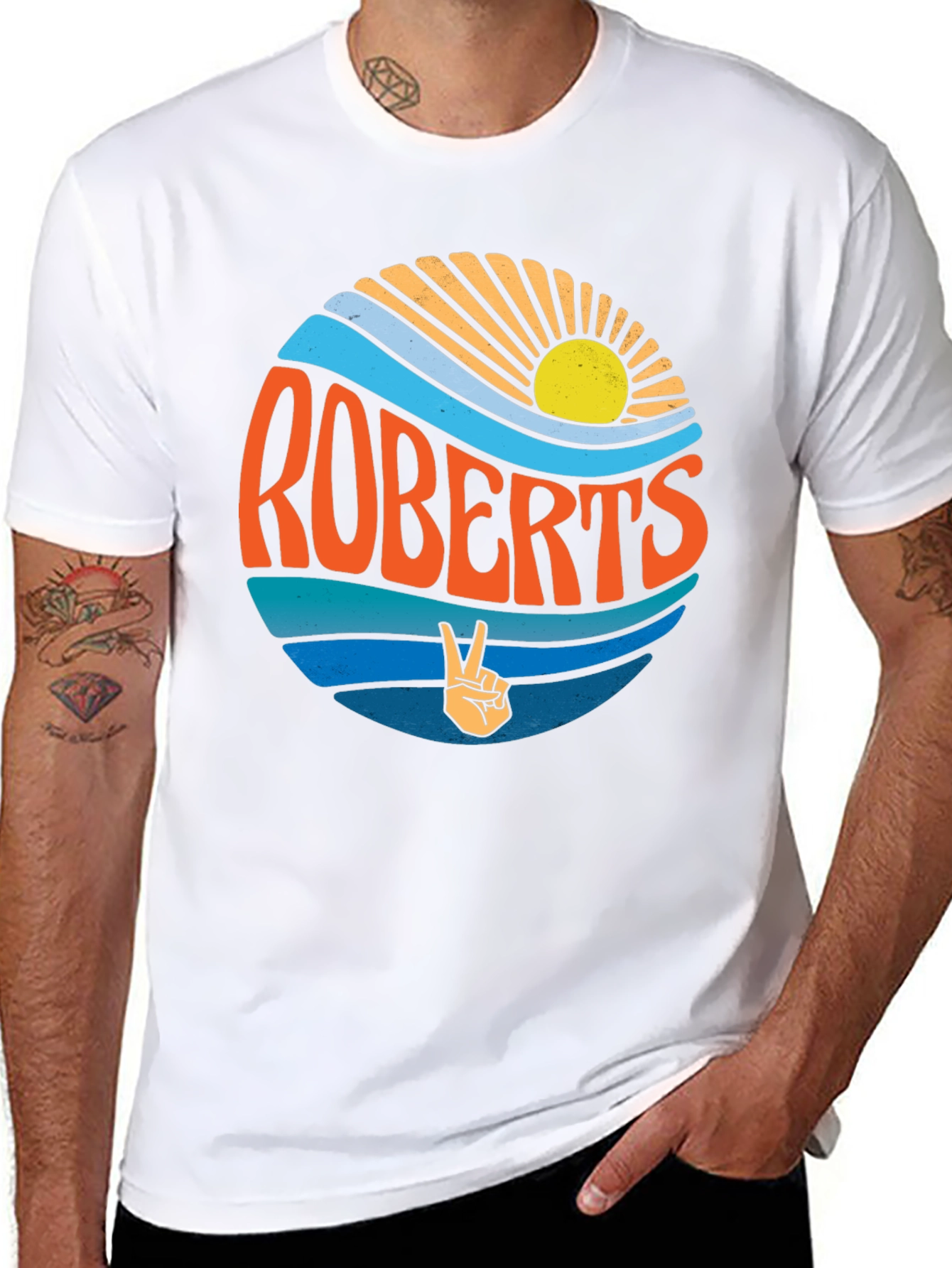 Retro Roberts T-Shirt - Peace & Sunshine