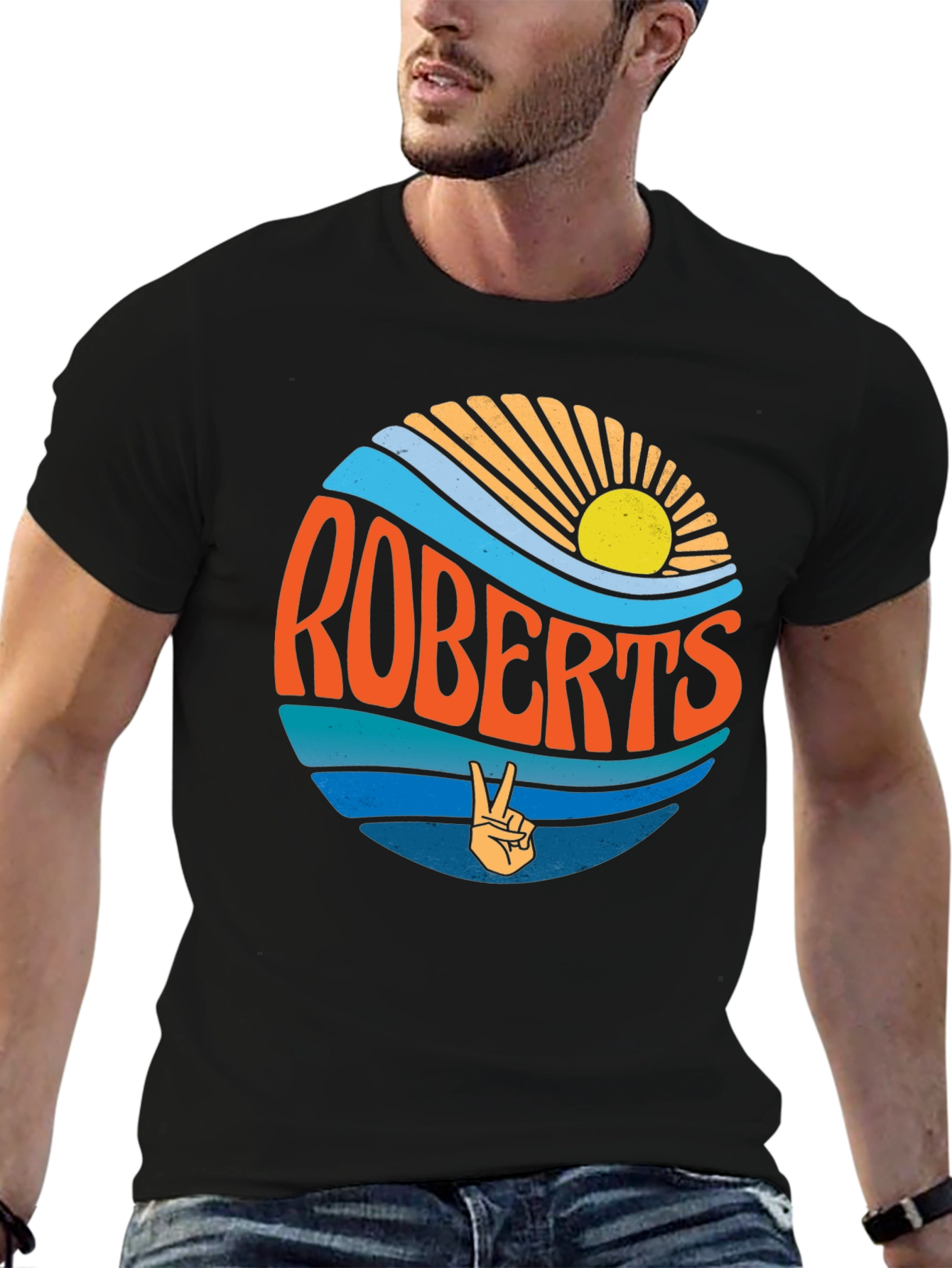 Retro Roberts T-Shirt - Peace & Sunshine