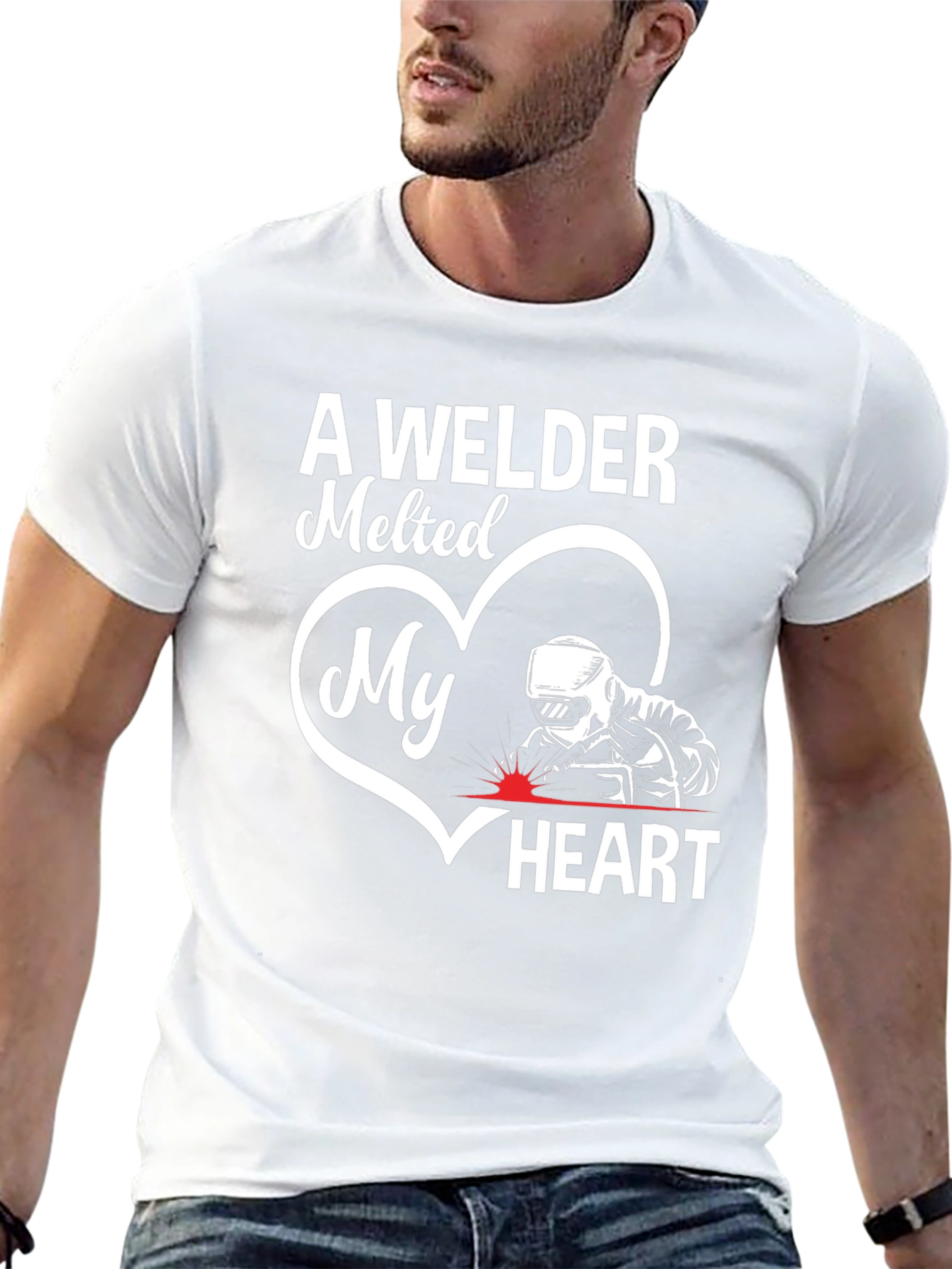 Welder Heart T-Shirt - Love Welding Apparel