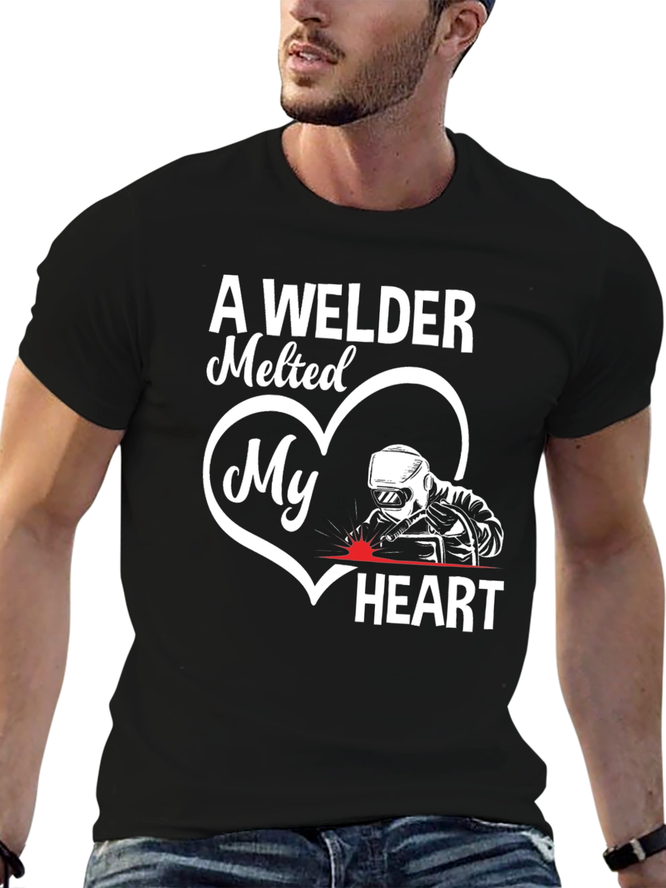 Welder Heart T-Shirt - Love Welding Apparel