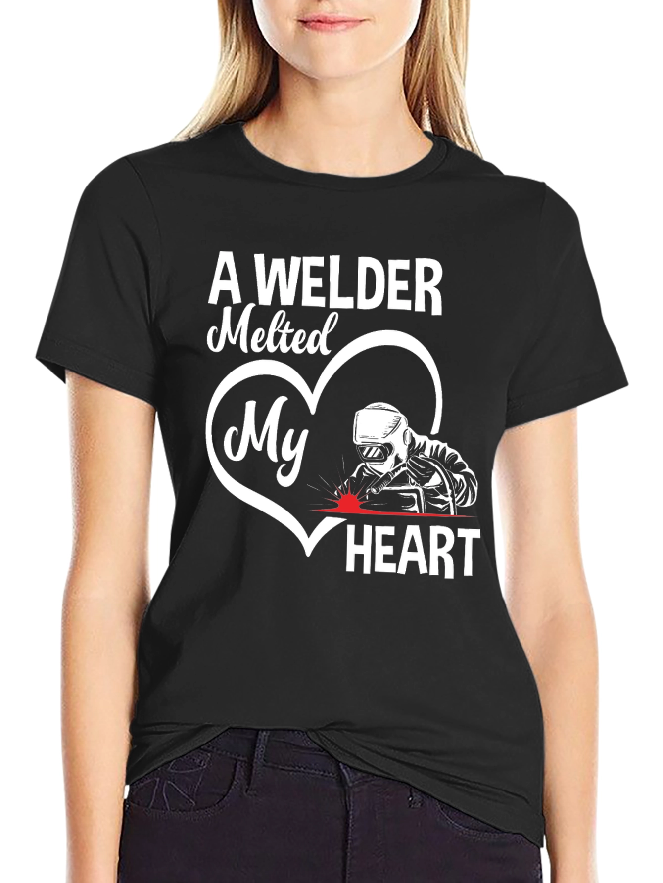 Welder Heart T-Shirt - Love Welding Apparel