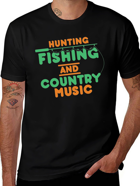 Hunting Fishing & Country Music T-Shirt