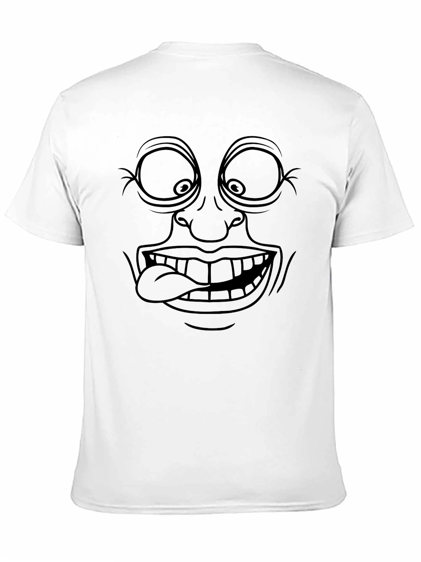 Funny Face Graphic Black T-Shirt