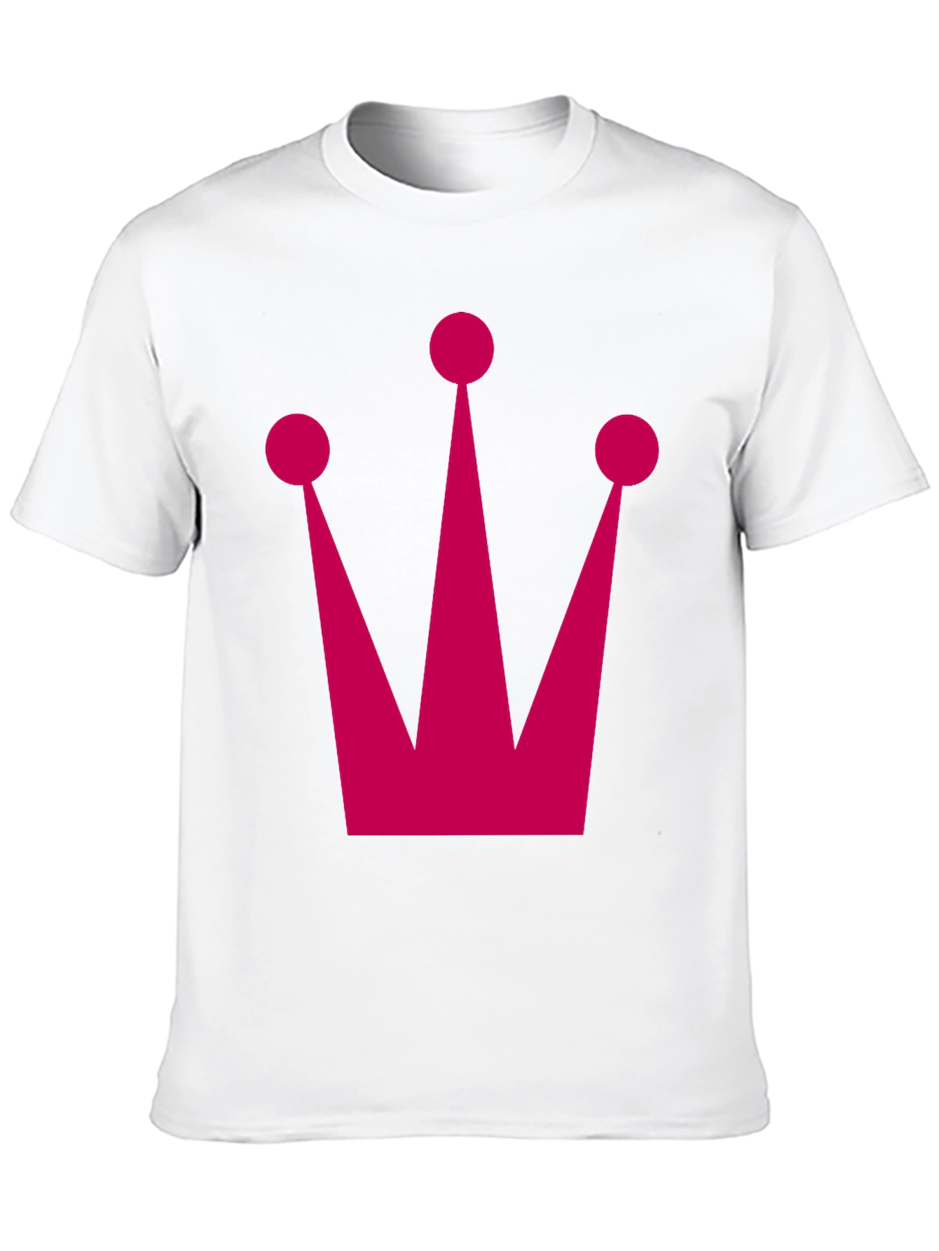 Crown Graphic Tee - Classic Black Cotton T-Shirt
