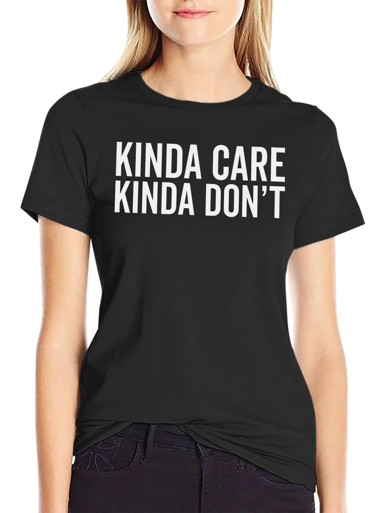 Kinda Care Kinda Dont Graphic T-Shirt