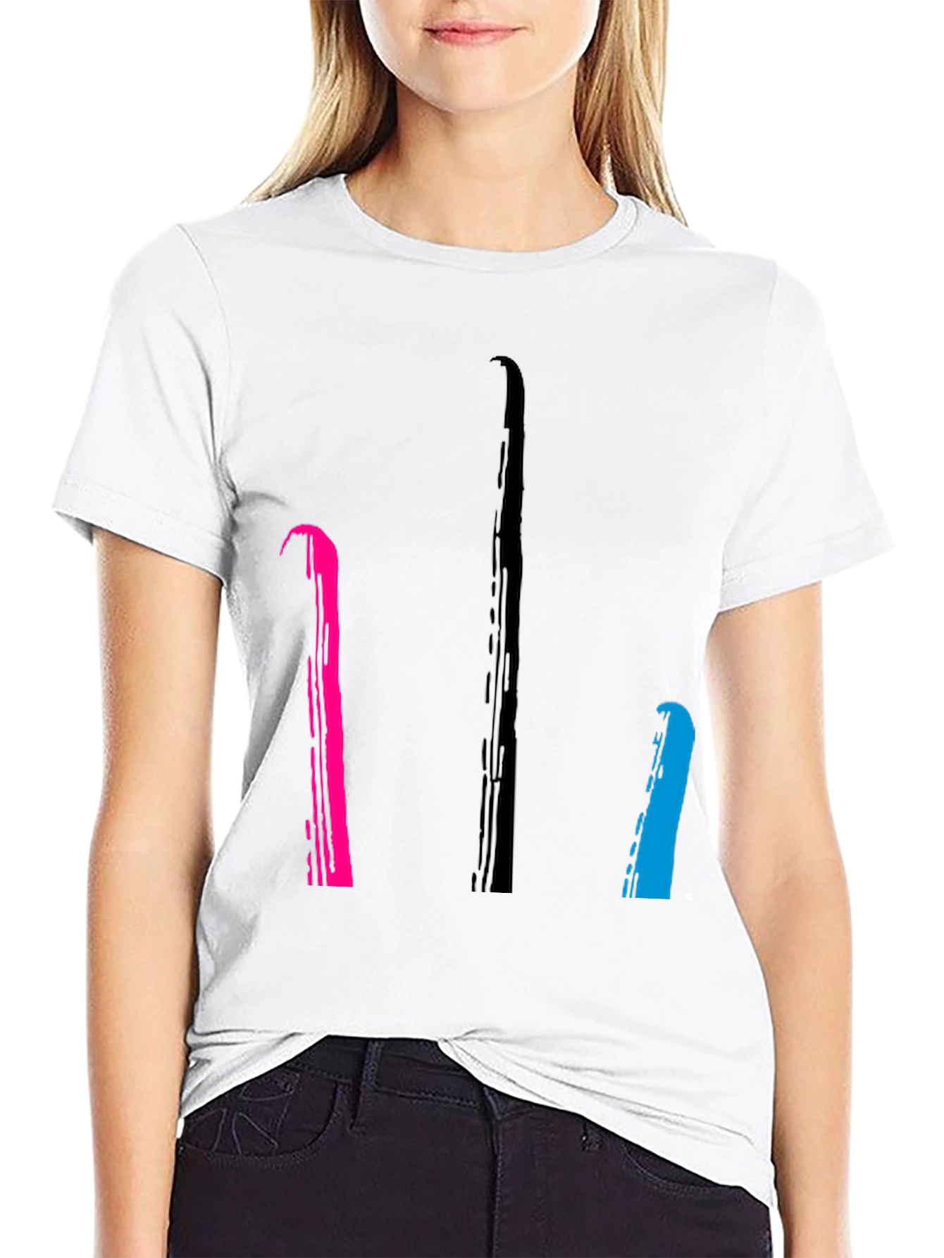 Abstract Line Art T-Shirt