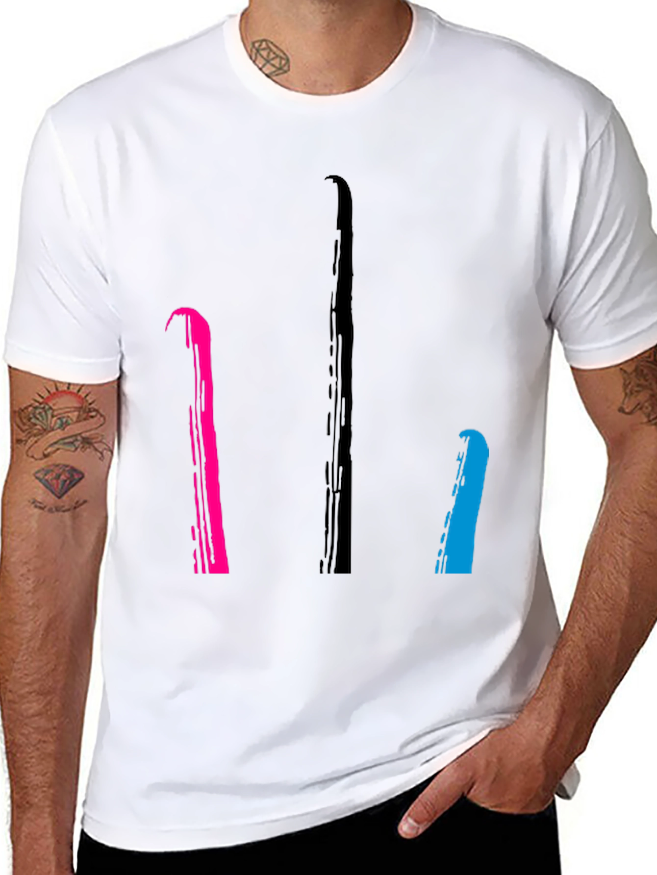 Abstract Line Art T-Shirt
