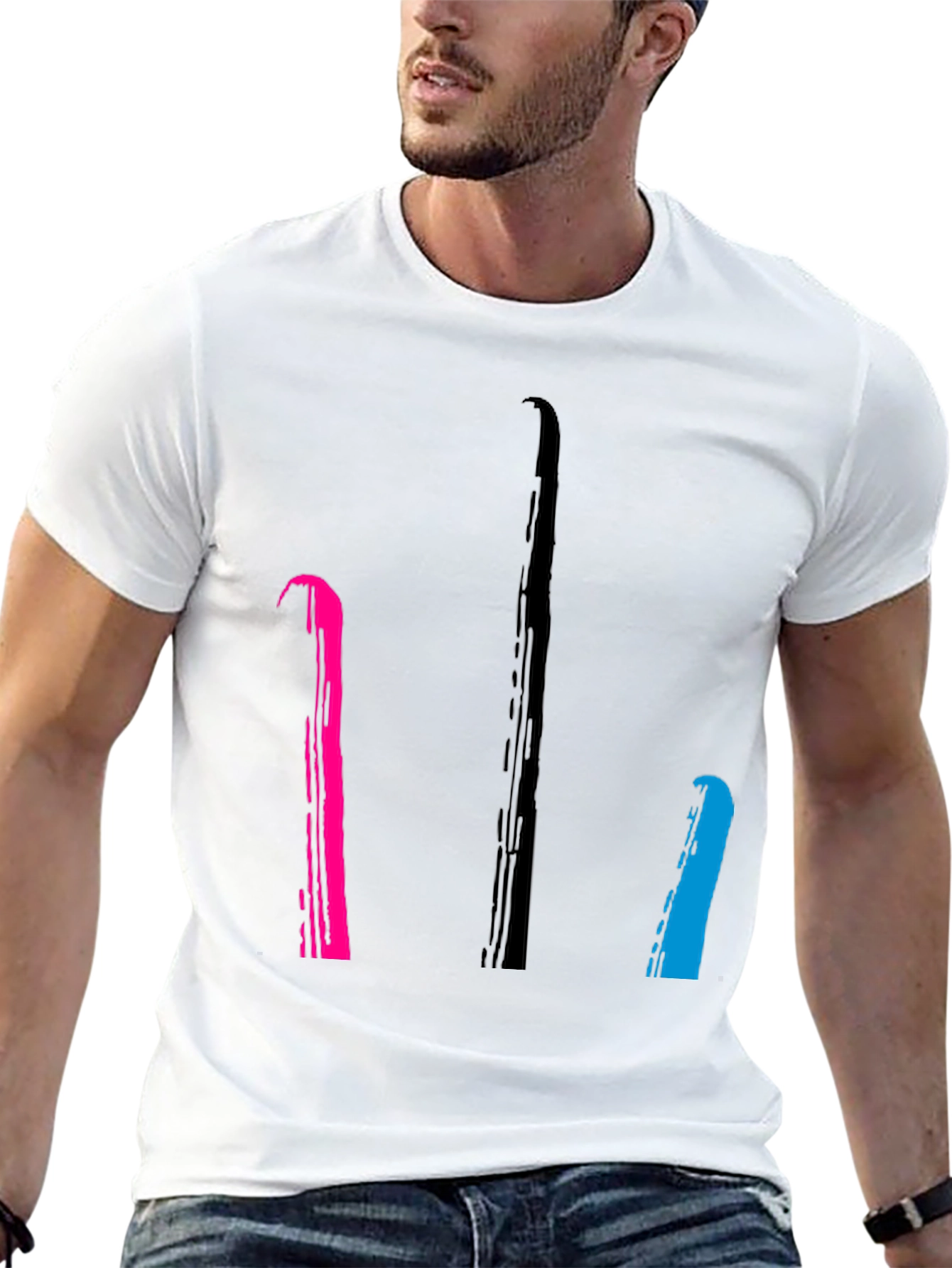 Abstract Line Art T-Shirt