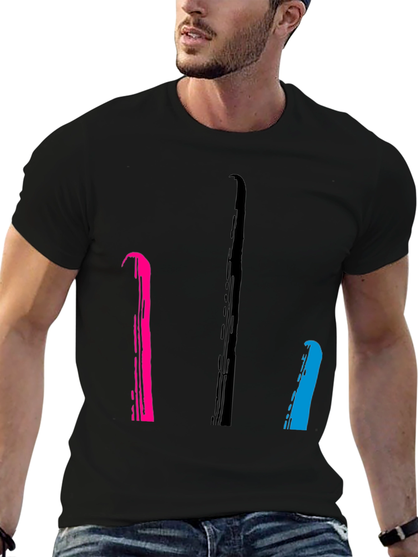 Abstract Line Art T-Shirt